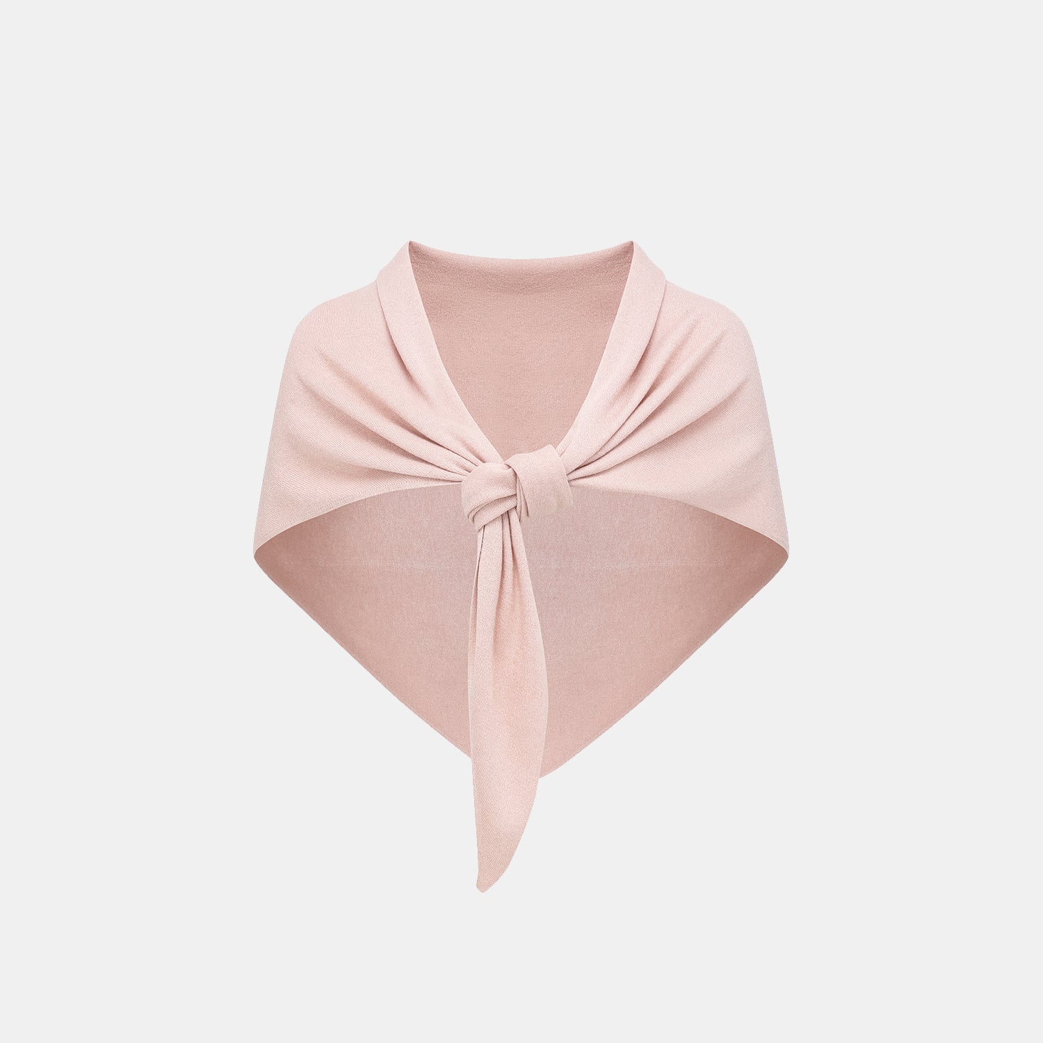 "Summer Diary" 涼感三醋酸喀什米爾針織披肩—Blush