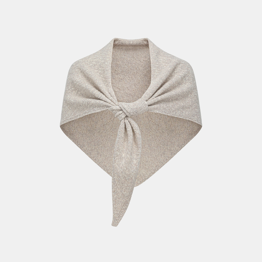 “Winter Diary” 100% Cashmere頂級Slub極細絨柔星點針織披巾—Veil Lilac霧紗紫杏