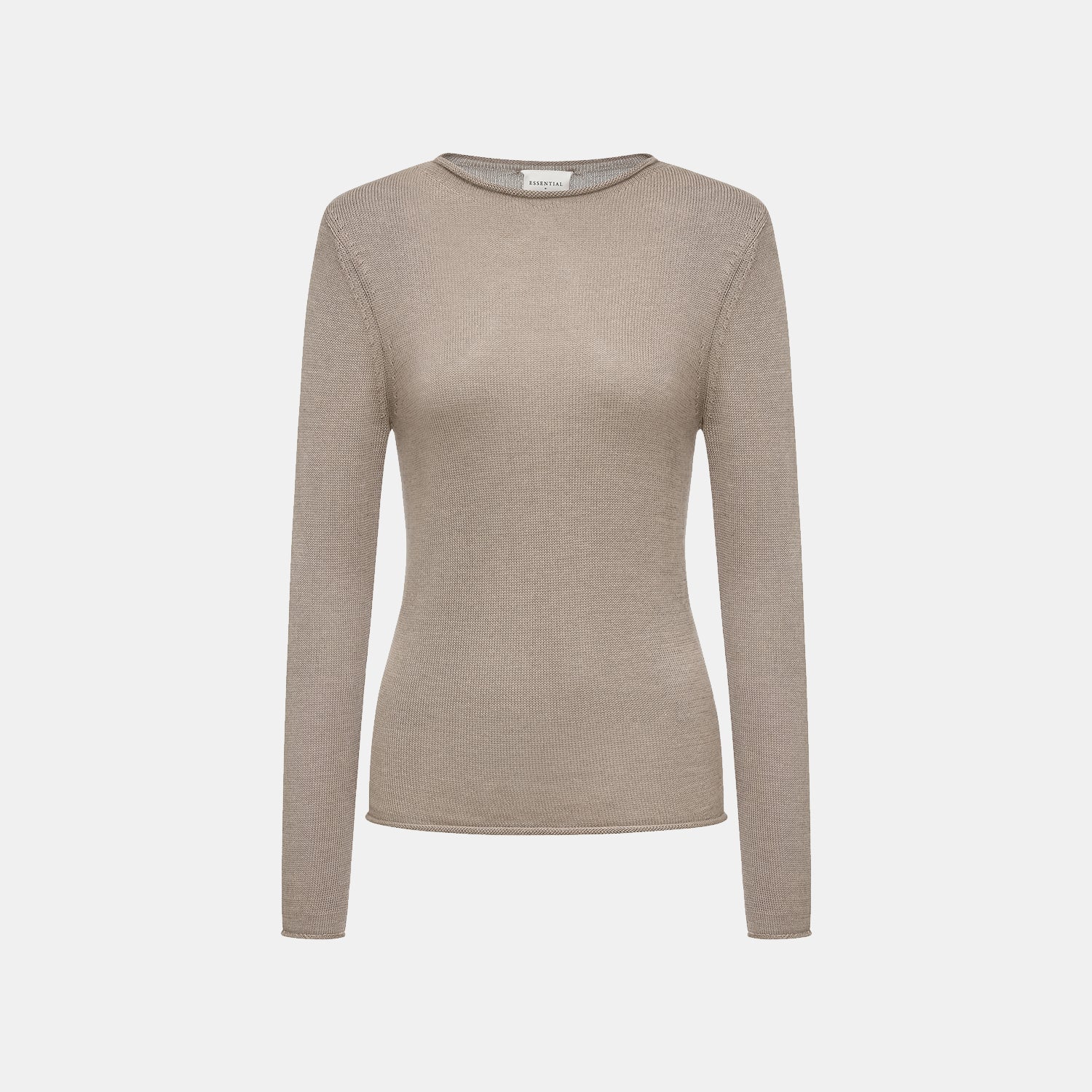 “Winter Diary” Silk Cashmere 基礎款上衣—咖