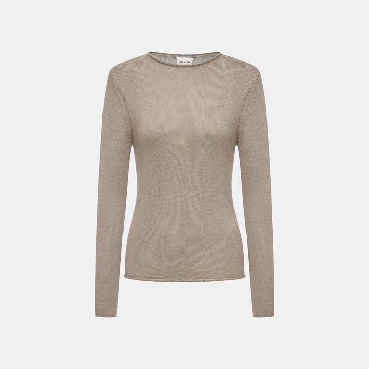 “Winter Diary” Silk Cashmere 基礎款上衣—咖