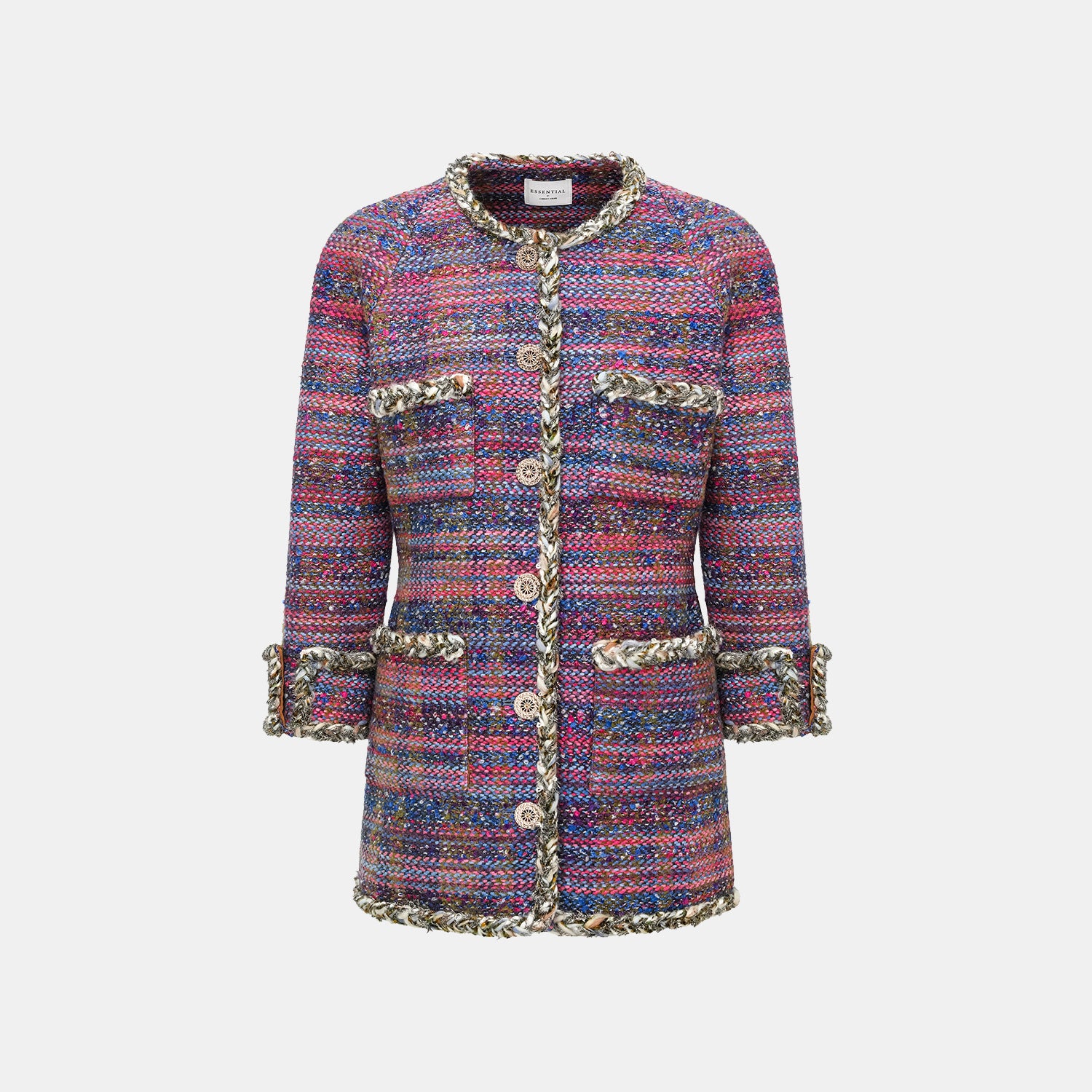 “Chelsea teatime.” Classic No.5 tweed jacket—Berry Happy 