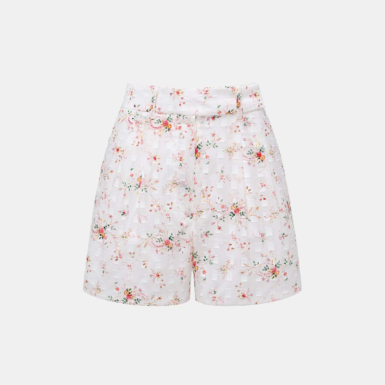 “慵懶俏麗”特殊工藝印花短褲