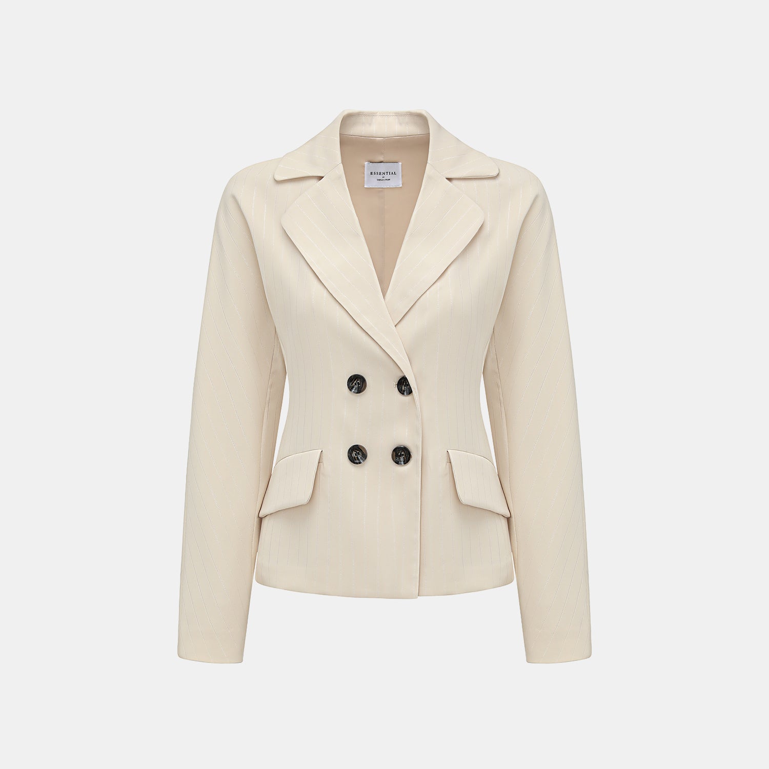 "Speak Sleek." 銀織工藝直條修身西裝外套—Drifted Light自由掠影