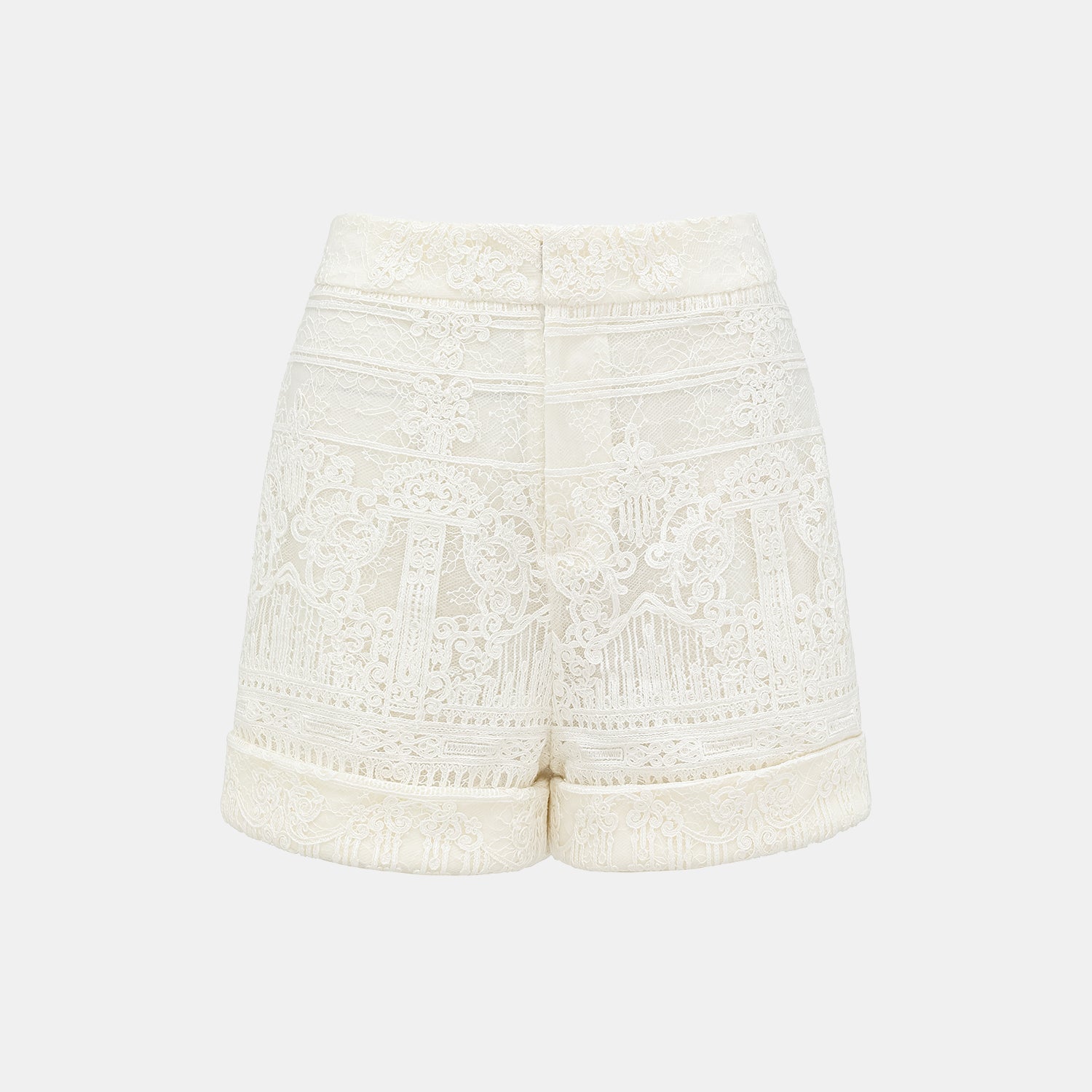 “Weekend At Monaco."鏤空刻花工藝蕾絲短褲—NookLume 隅光