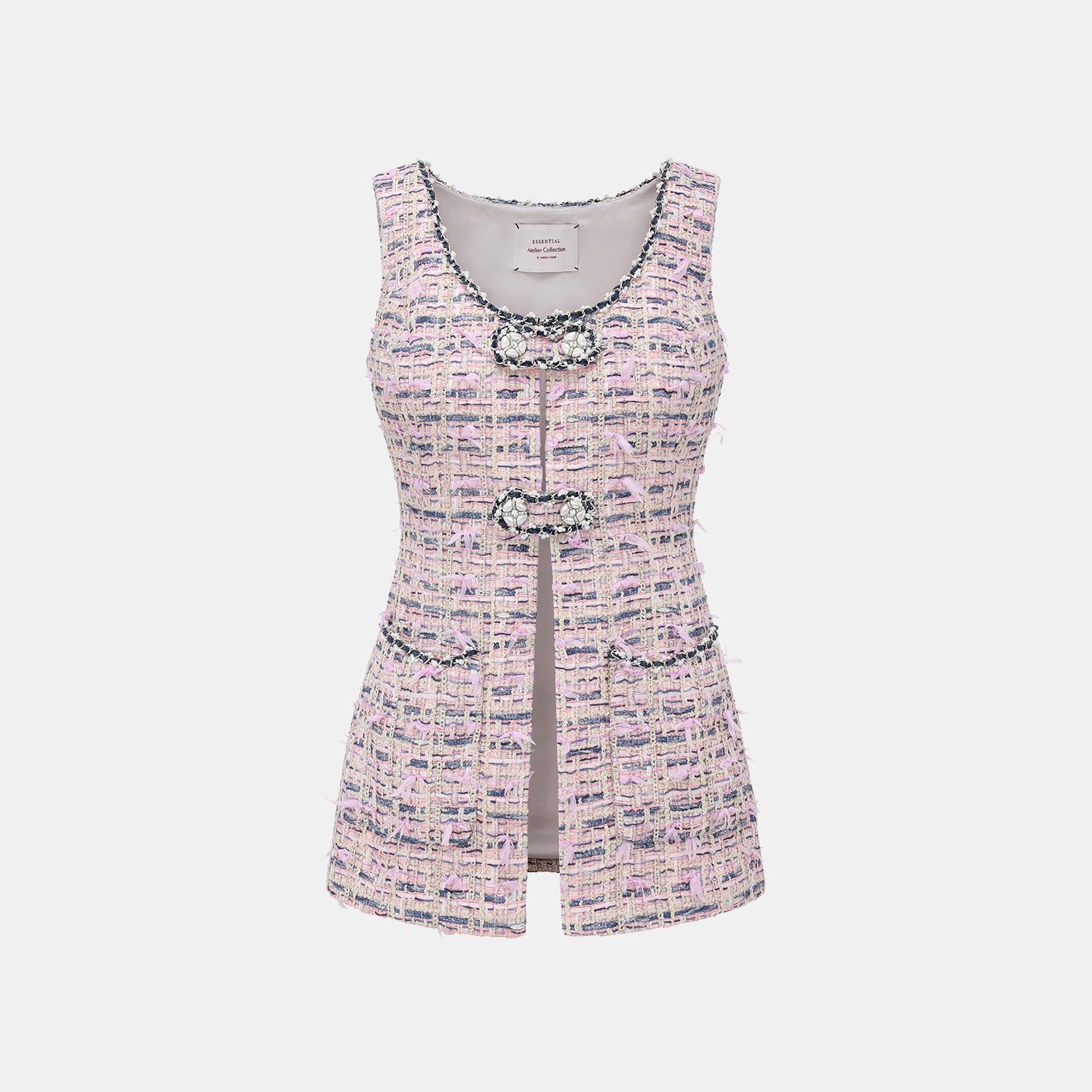 “Sloane Ave." 法國夏日輕薄花呢馬甲背心— 暮色花園 Twilight Garden