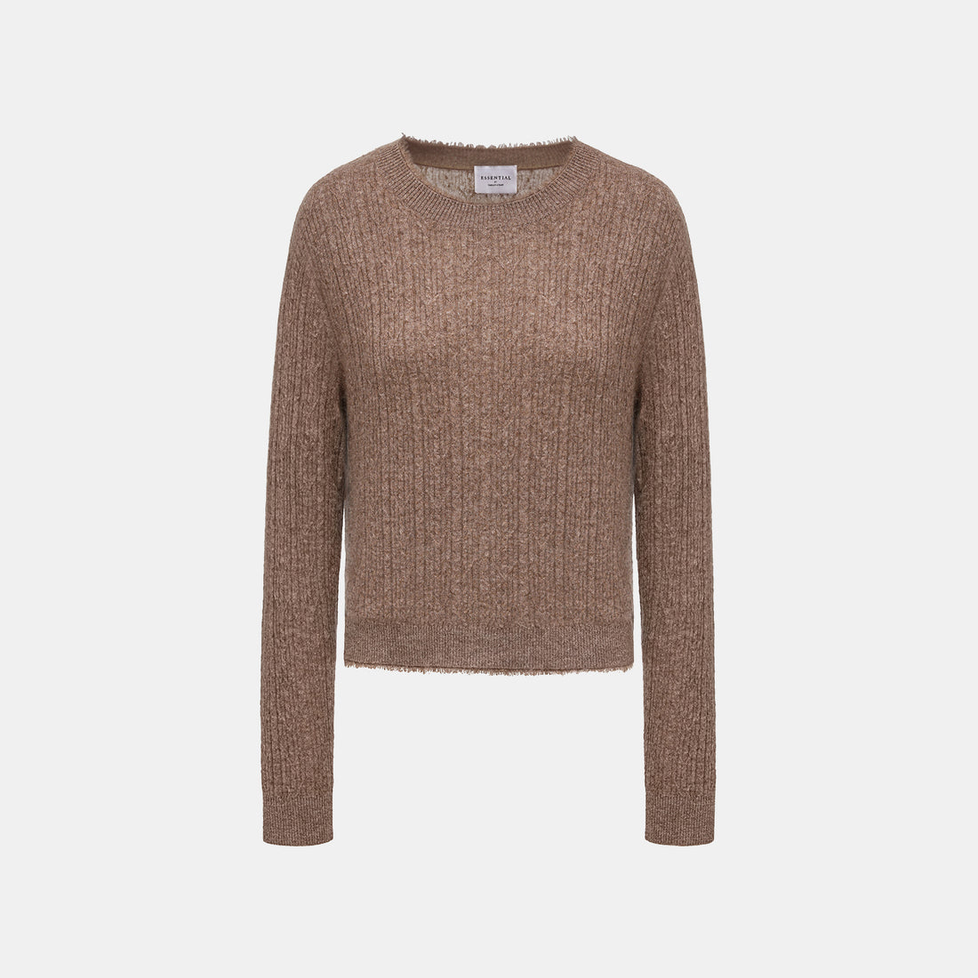 “Autumn Diary” 100% Cashmere羽絮葉脈紋銀織針織上衣—Elmwood澄木