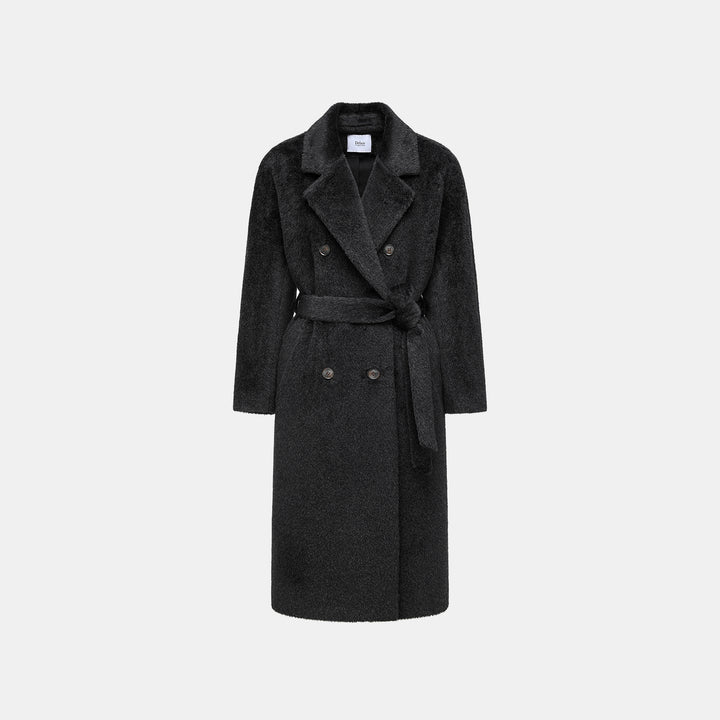 “Winter Diary” 頂級SURI羊駝緻密長絨長大衣—Tokyo Nocturne東京寂夜