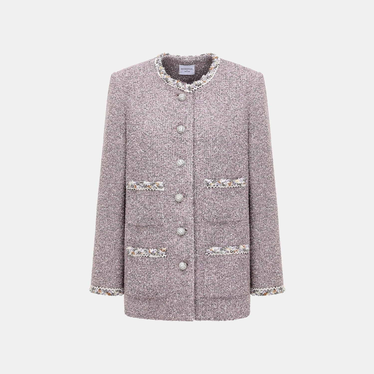 "Chelsea Citywalk." 義大利肌理工藝花呢經典No.6外套—Lavender Haze