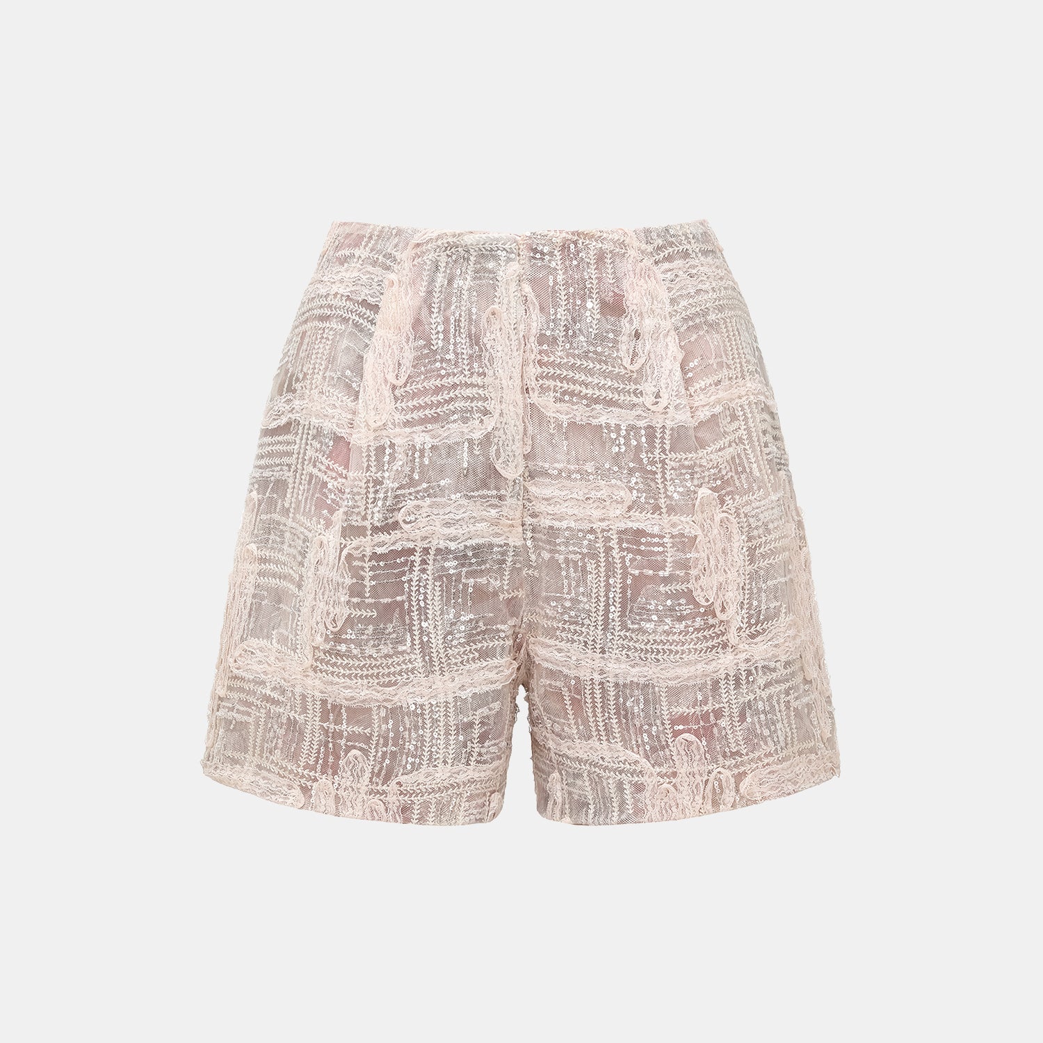 "Imperial Gala" 奢華蕾絲畫藝珠繡短褲