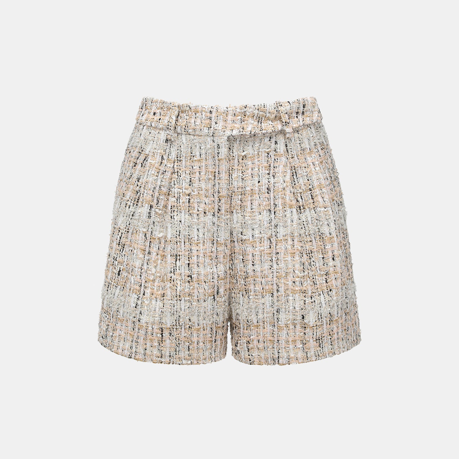 "Chelsea Citywalk." 法國棉紡節紗肌理花呢短褲—Uptown Gala上城晚宴