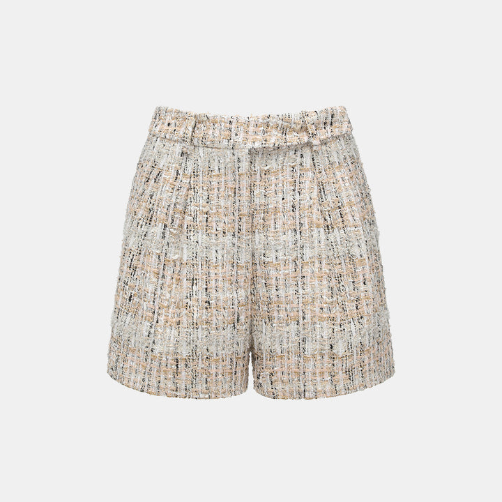 "Chelsea Citywalk." 法國棉紡節紗肌理花呢短褲—Uptown Gala上城晚宴