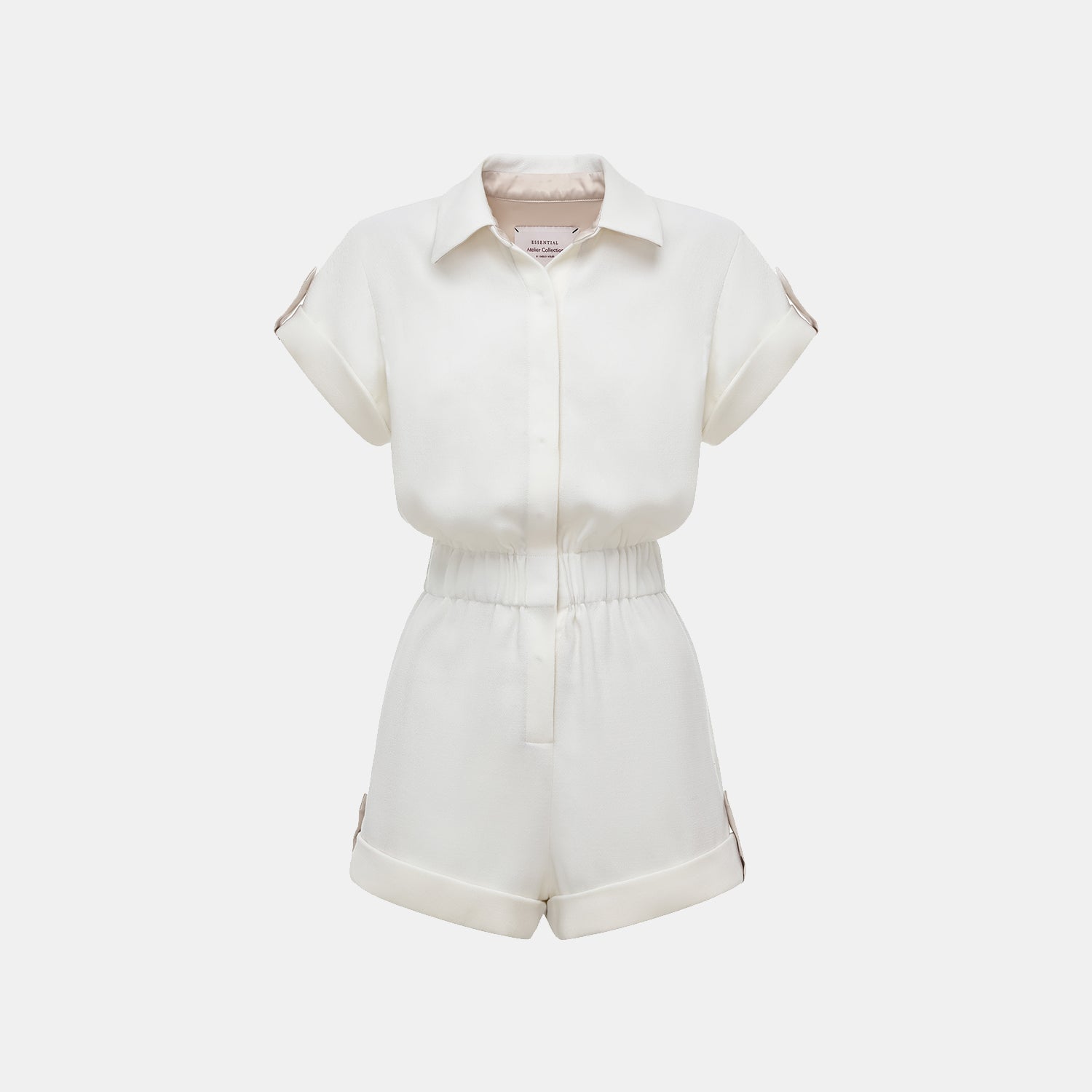 "The Top" 英國頂級雙面縐紗連身褲—Ivory