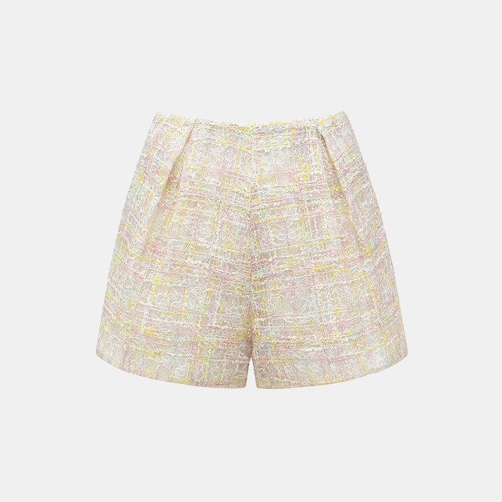 "Quiet Mastery." French top handmade workshop special craft lace shorts 