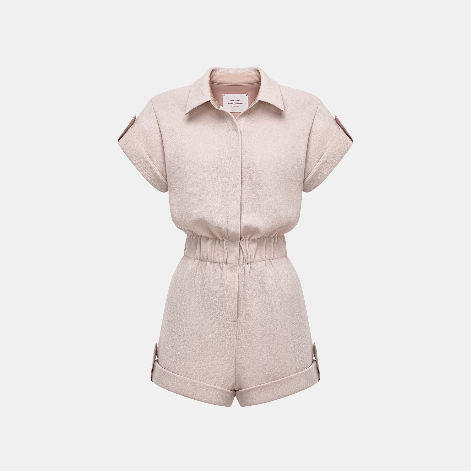 "The Top" 英國頂級雙面縐紗連身褲—Taupe