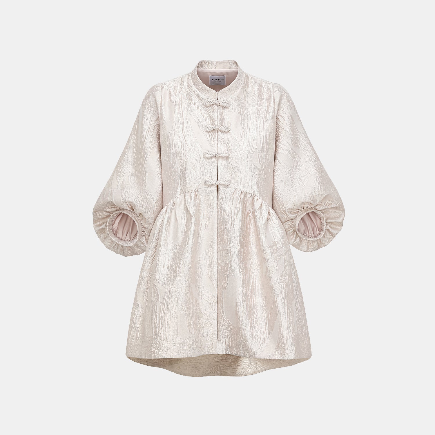 "Imperial Garden Teatime" 織金工藝立體提花國風外套—清荷映月