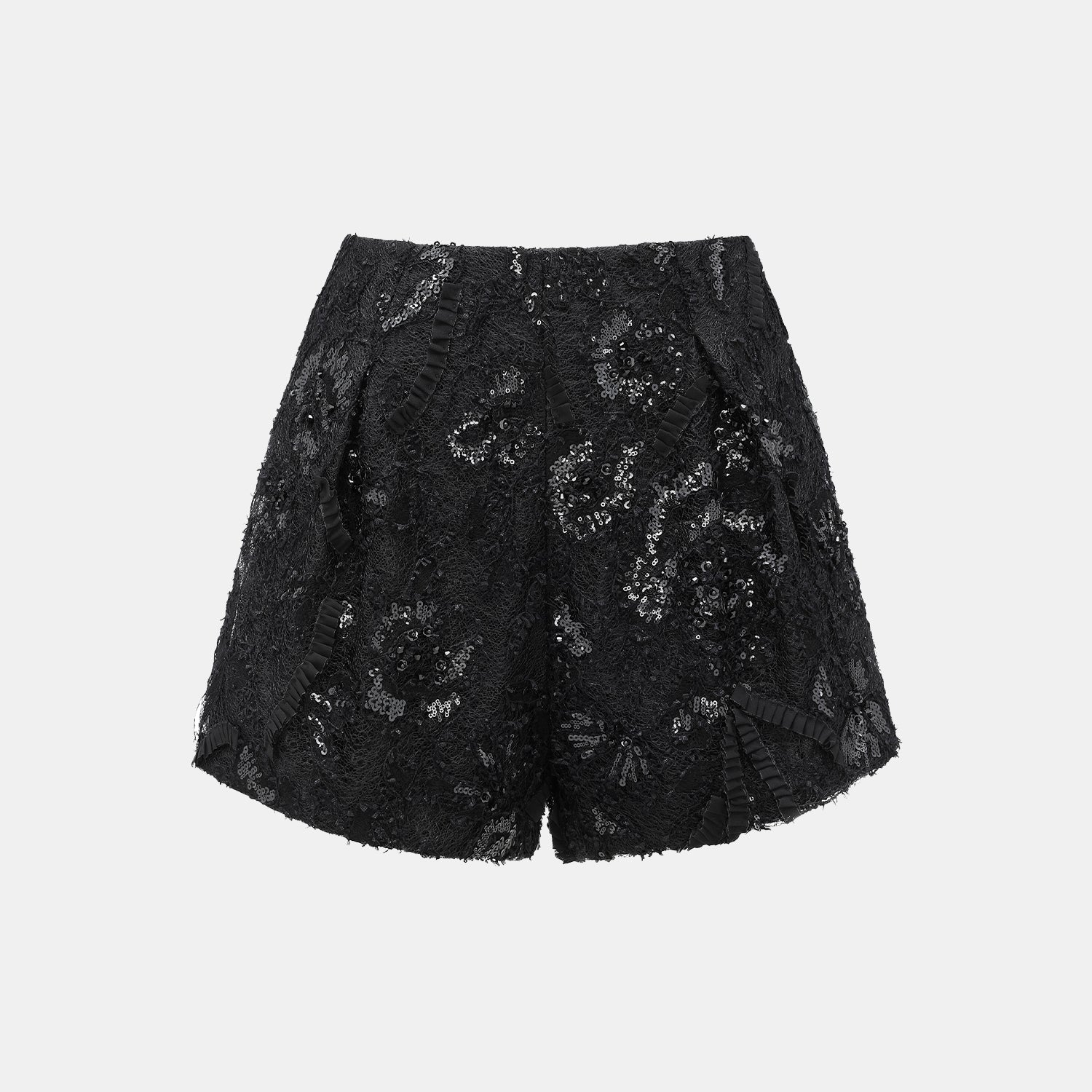 "Weekend at Monaco." 奢華畫藝珠繡蕾絲短褲—Nuit Parfumée 暗香