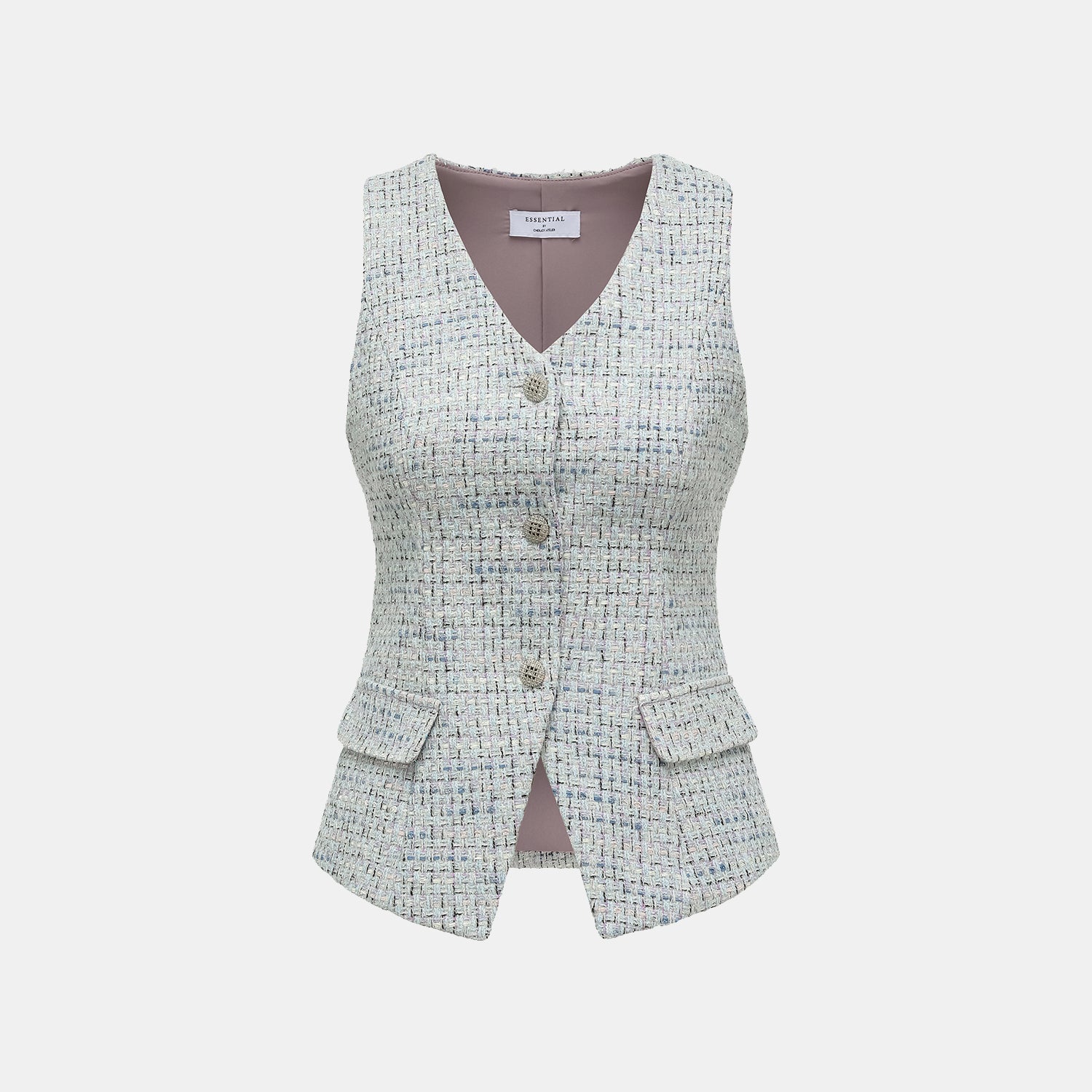 "Chelsea Citywalk."  立體剪裁花呢背心—Mojito