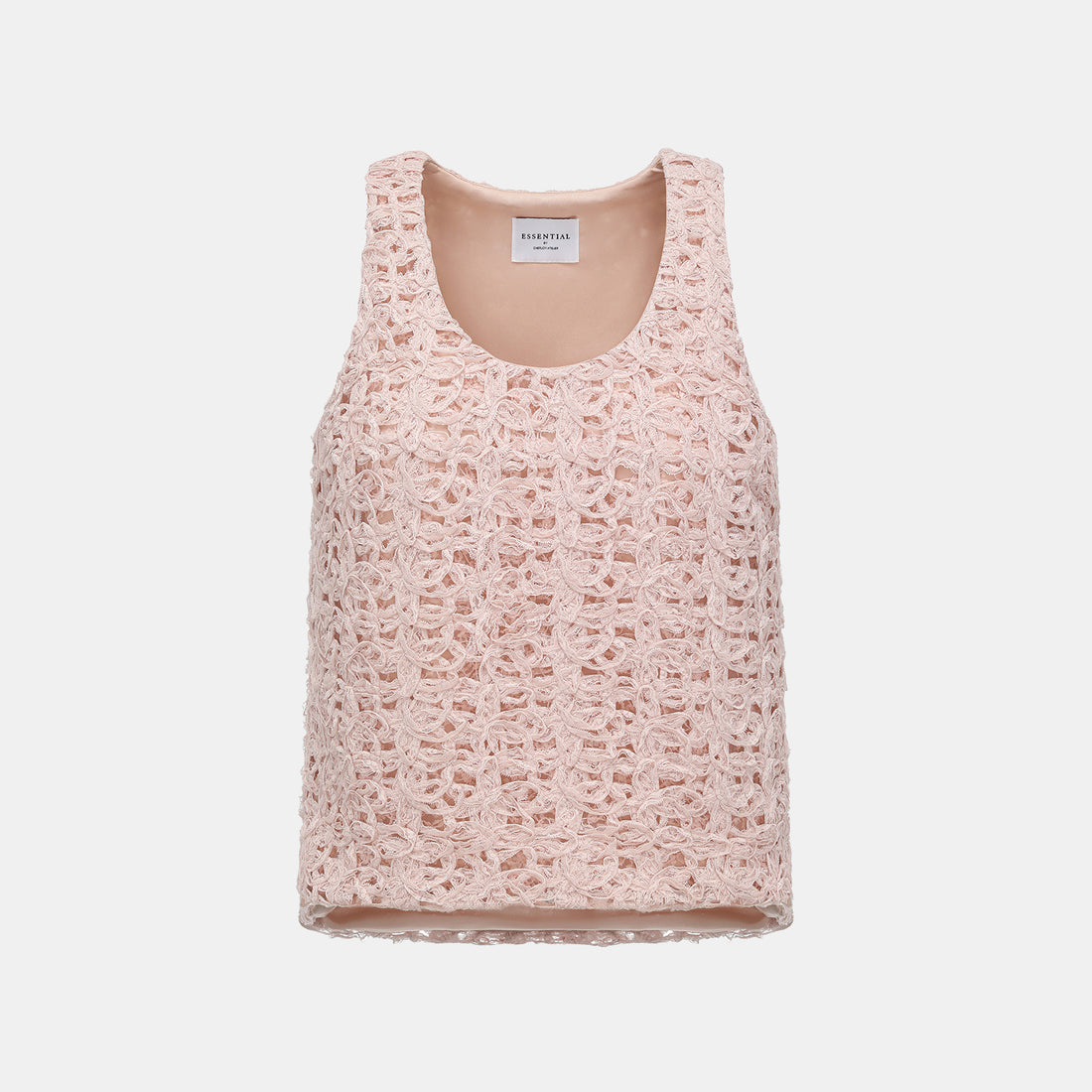 “Sloane Ave."繞畫織藝鏤花蕾絲背心—Rose Reverie織夢玫瑰