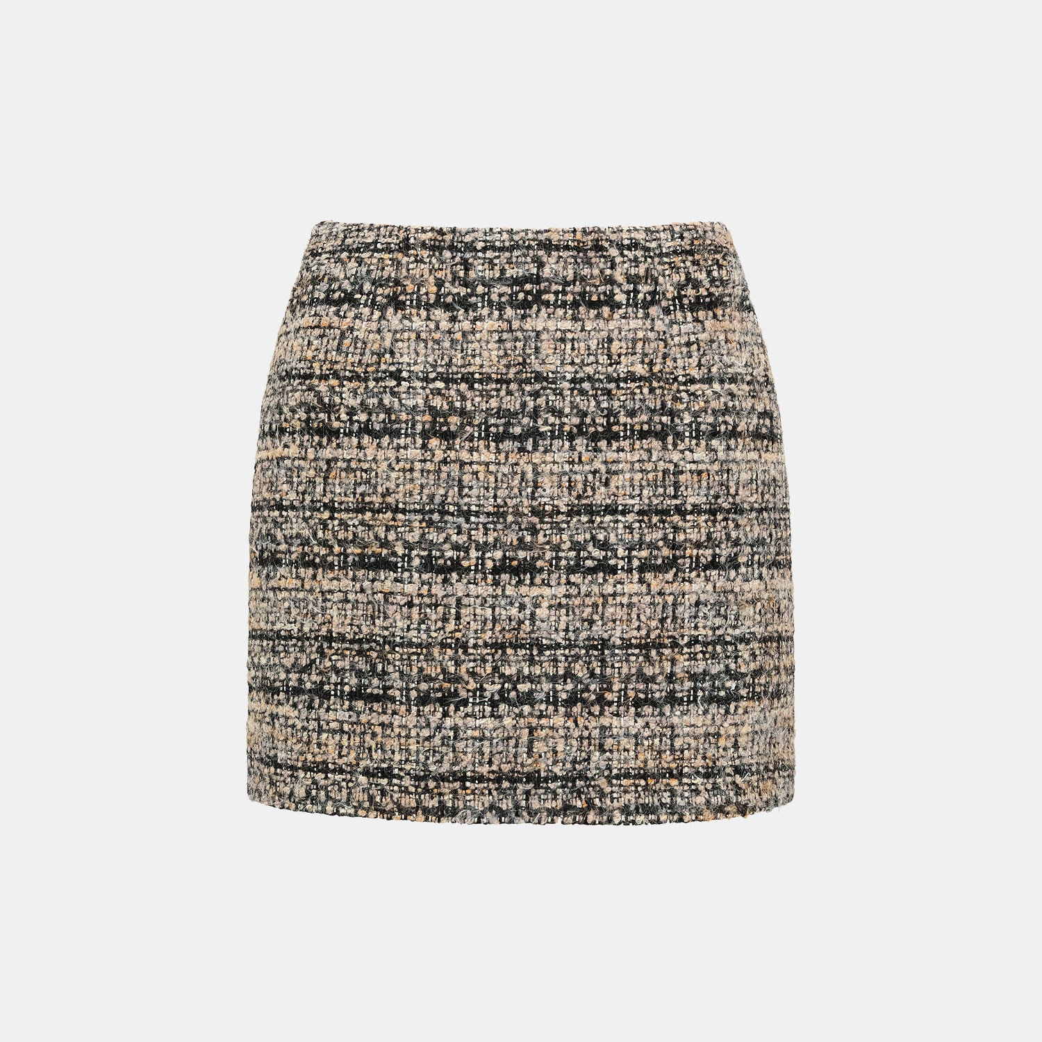 “Knightsbridge citywalk.” 花呢褲裙—駝/黑