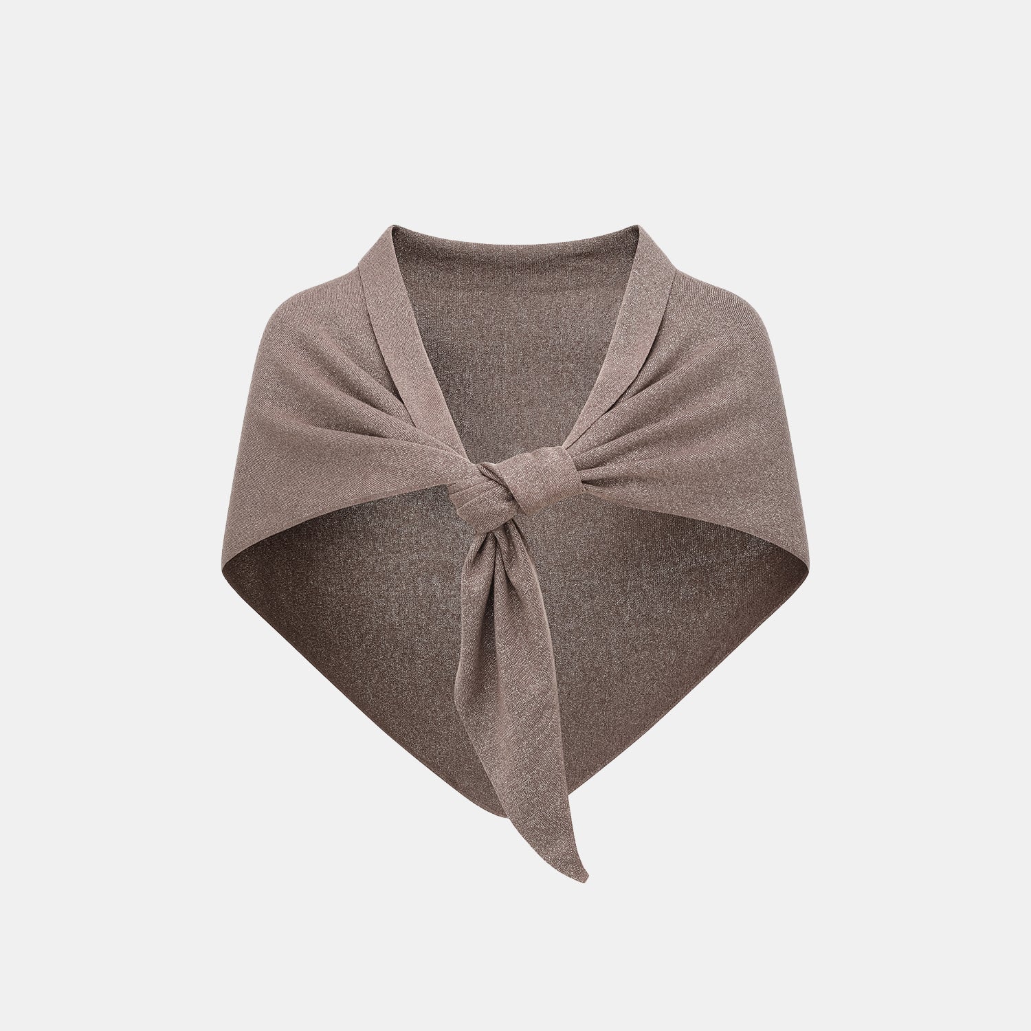 "Summer Diary" 涼感三醋酸喀什米爾針織披肩—Mocca