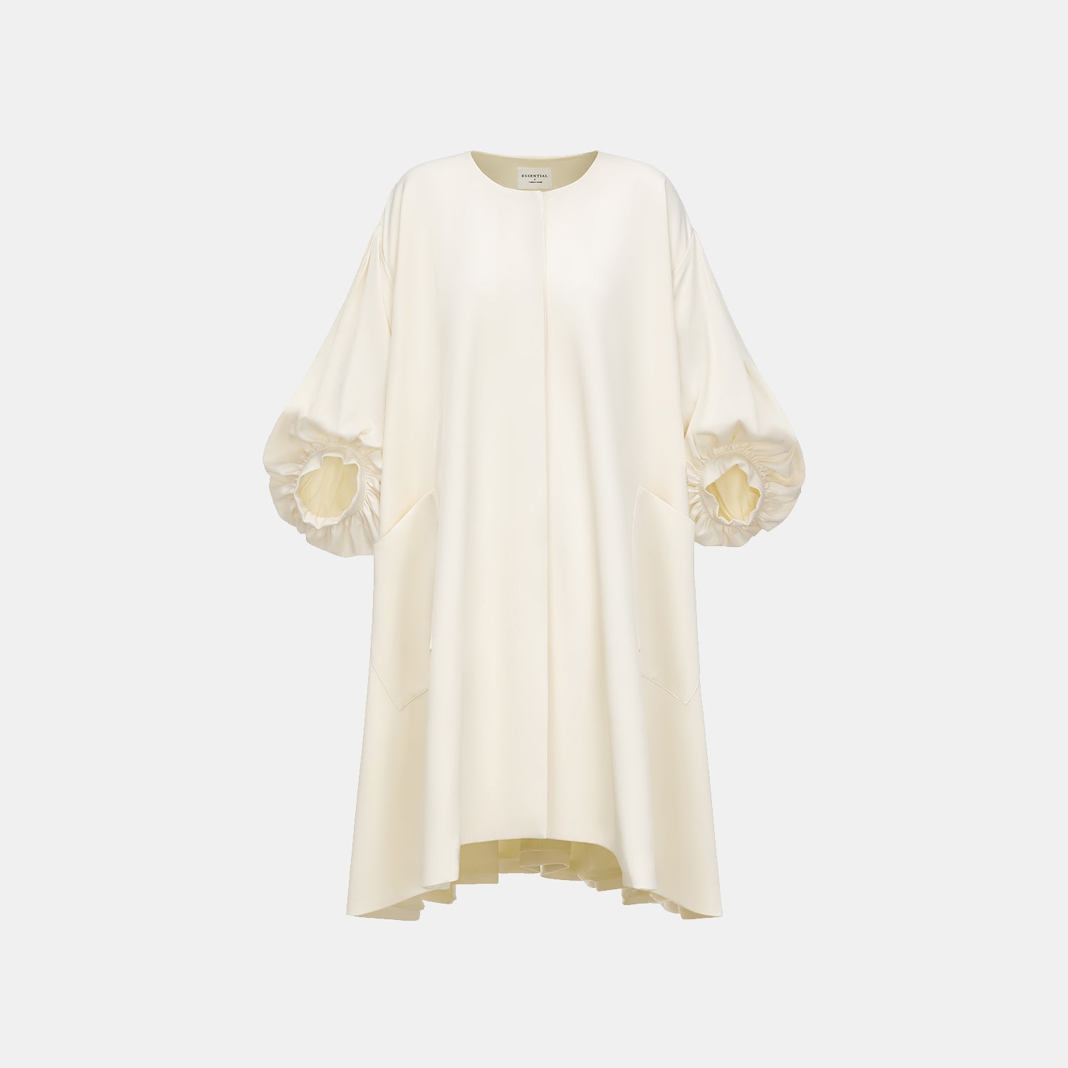 "True Grace" Vintage Crewneck Coat - White 