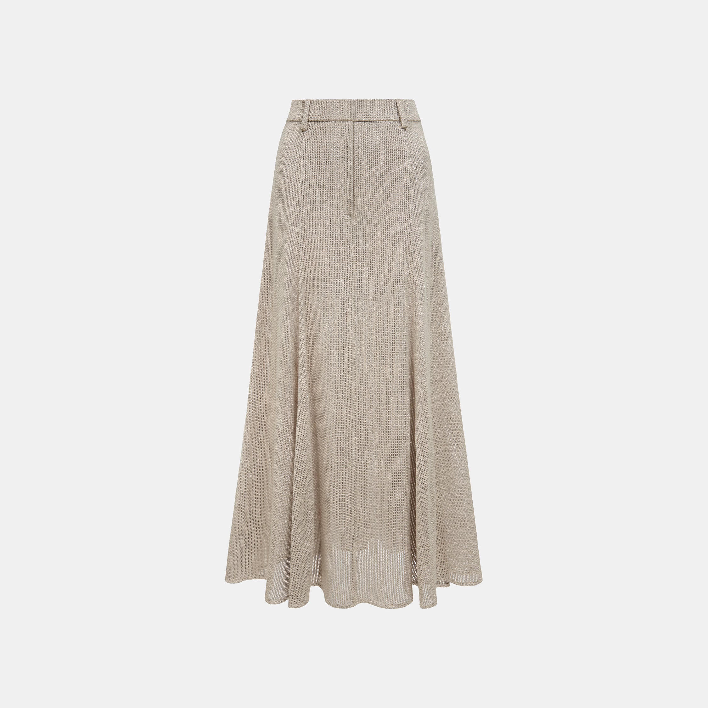 “Weekend at Monaco”日本銀光織格立體裁片裙—Sand Luster 砂光微映