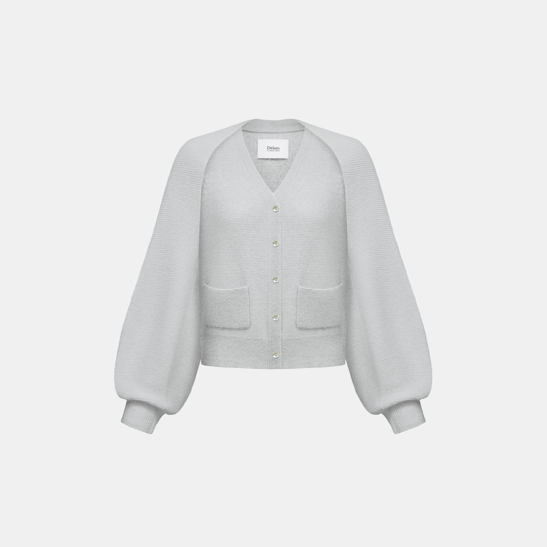 “Spring Diary” Silk Cashmere真絲兩件式背心針織上衣—Morning Mist黎明薄霧