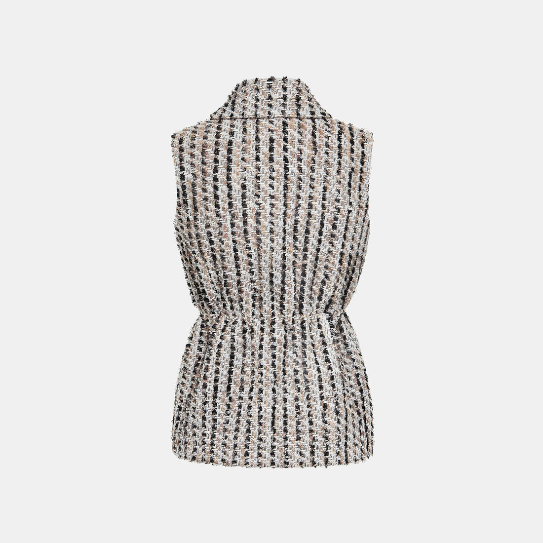 “Sloane Ave."法國高級訂製簇線銀織花呢收腰狩獵馬甲背心—Marais Atelier瑪黑藝坊