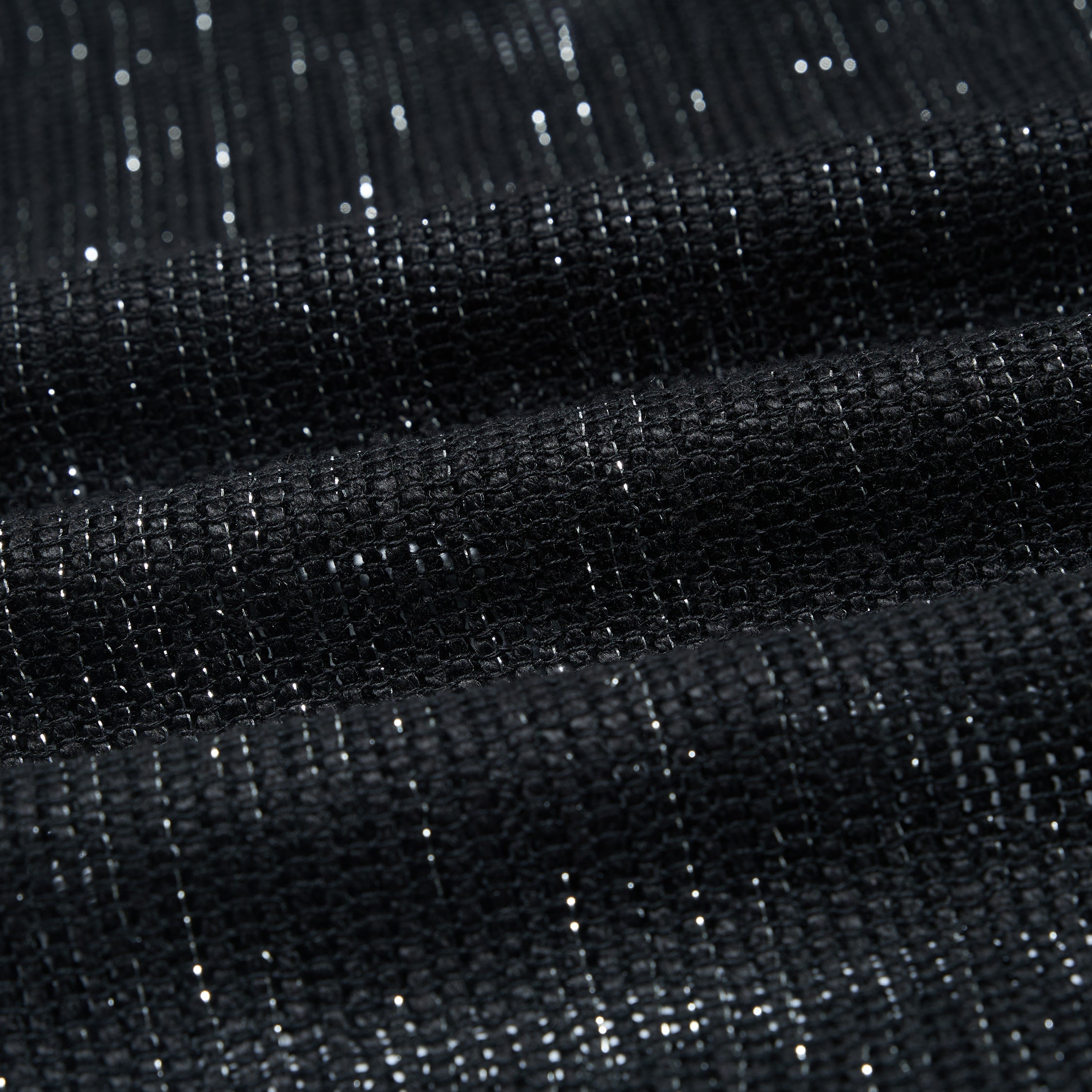 “Weekend at Monaco”日本銀光織格特殊剪裁闊腿褲—Noir Luster 夜曜微光