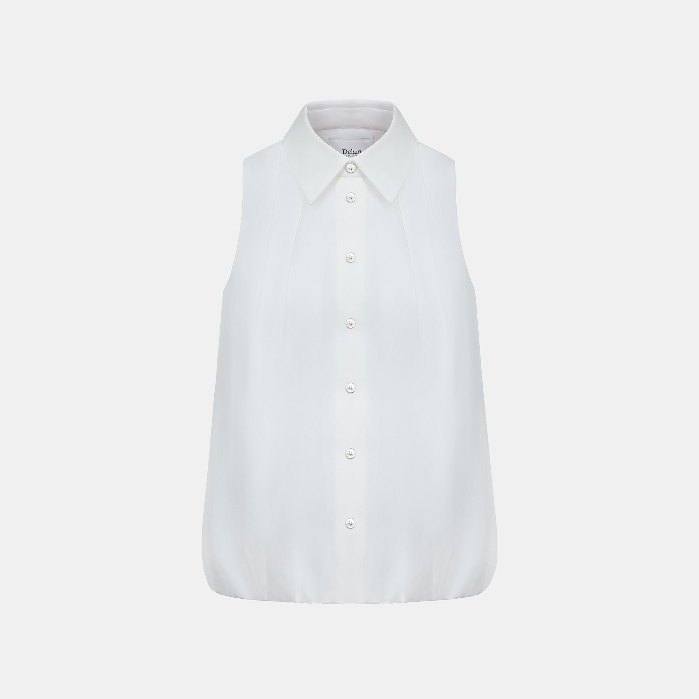 “知性時刻”義大利純棉柔白襯衫背心—White Whisper 純白輕語