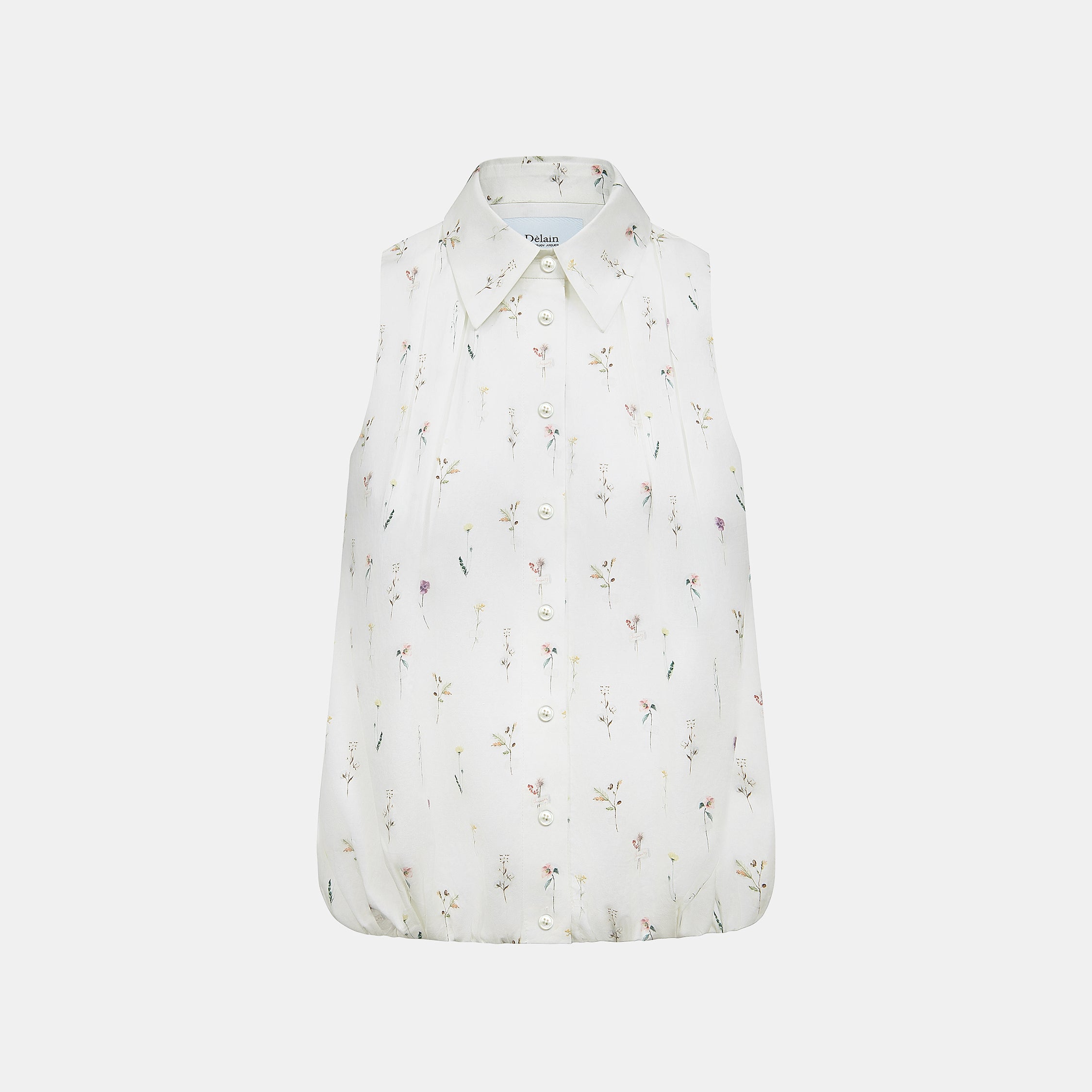 “知性時刻”義大利純棉花語襯衫背心—Floral Path暖風花徑