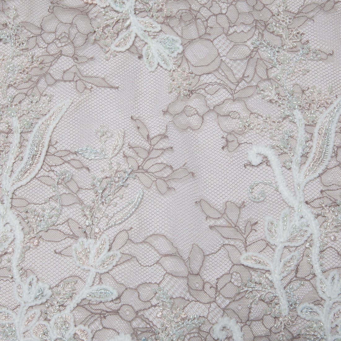 "Imperial Garden Teatime"珠繡香緹蕾絲開衫—Mist Bloom 霧綻花影