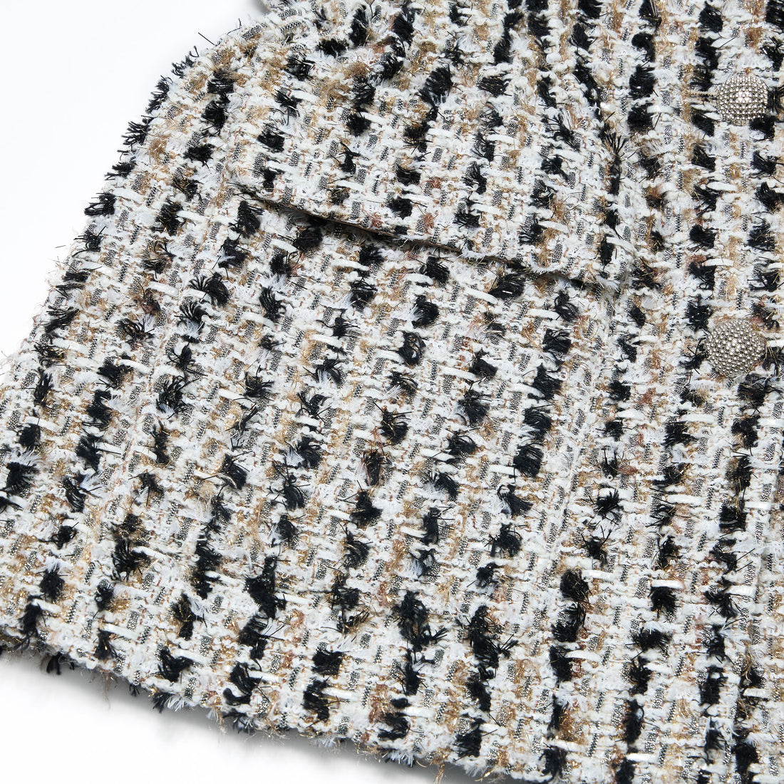 “Sloane Ave."法國高級訂製簇線銀織花呢收腰狩獵馬甲背心—Marais Atelier瑪黑藝坊