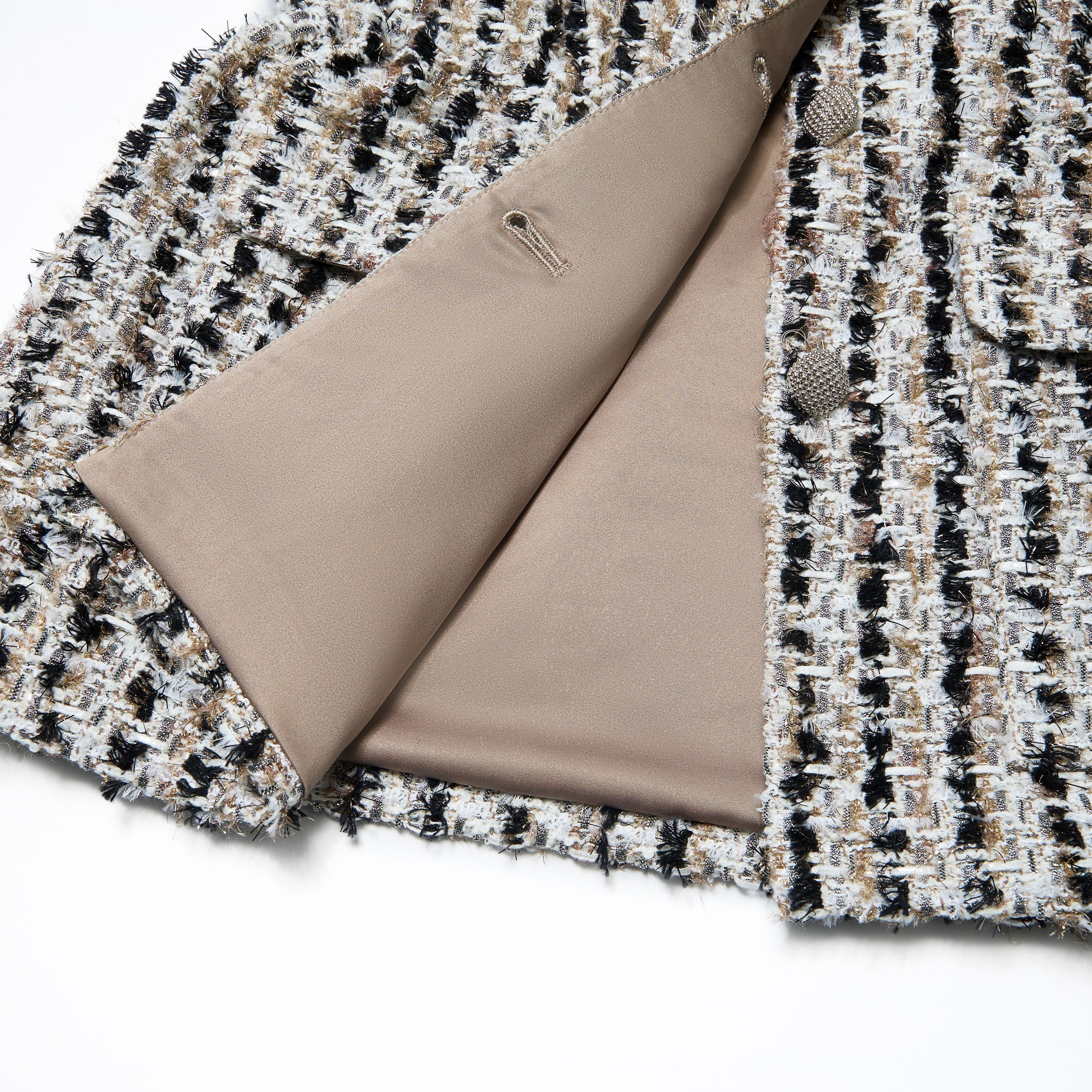 “Sloane Ave."法國高級訂製簇線銀織花呢收腰狩獵馬甲背心—Marais Atelier瑪黑藝坊