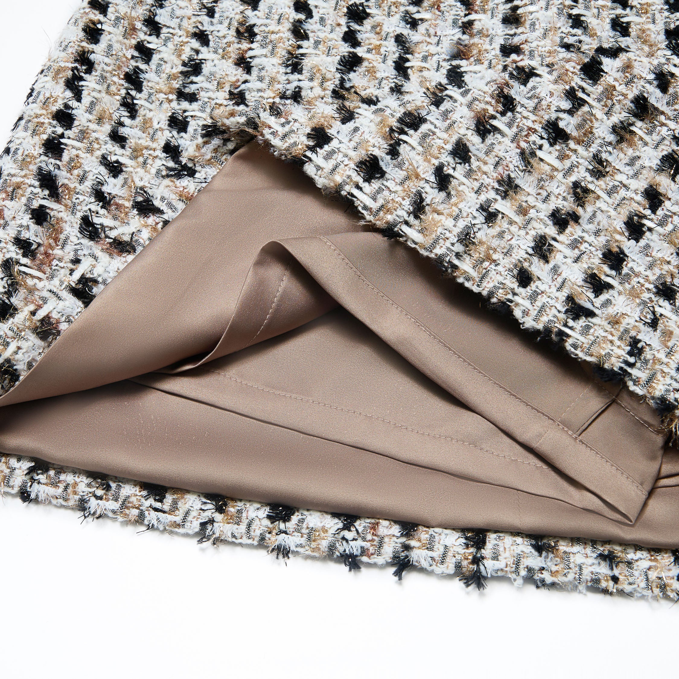 “Sloane Ave."法國高級訂製簇線銀織花呢褲裙—Marais Atelier瑪黑藝坊