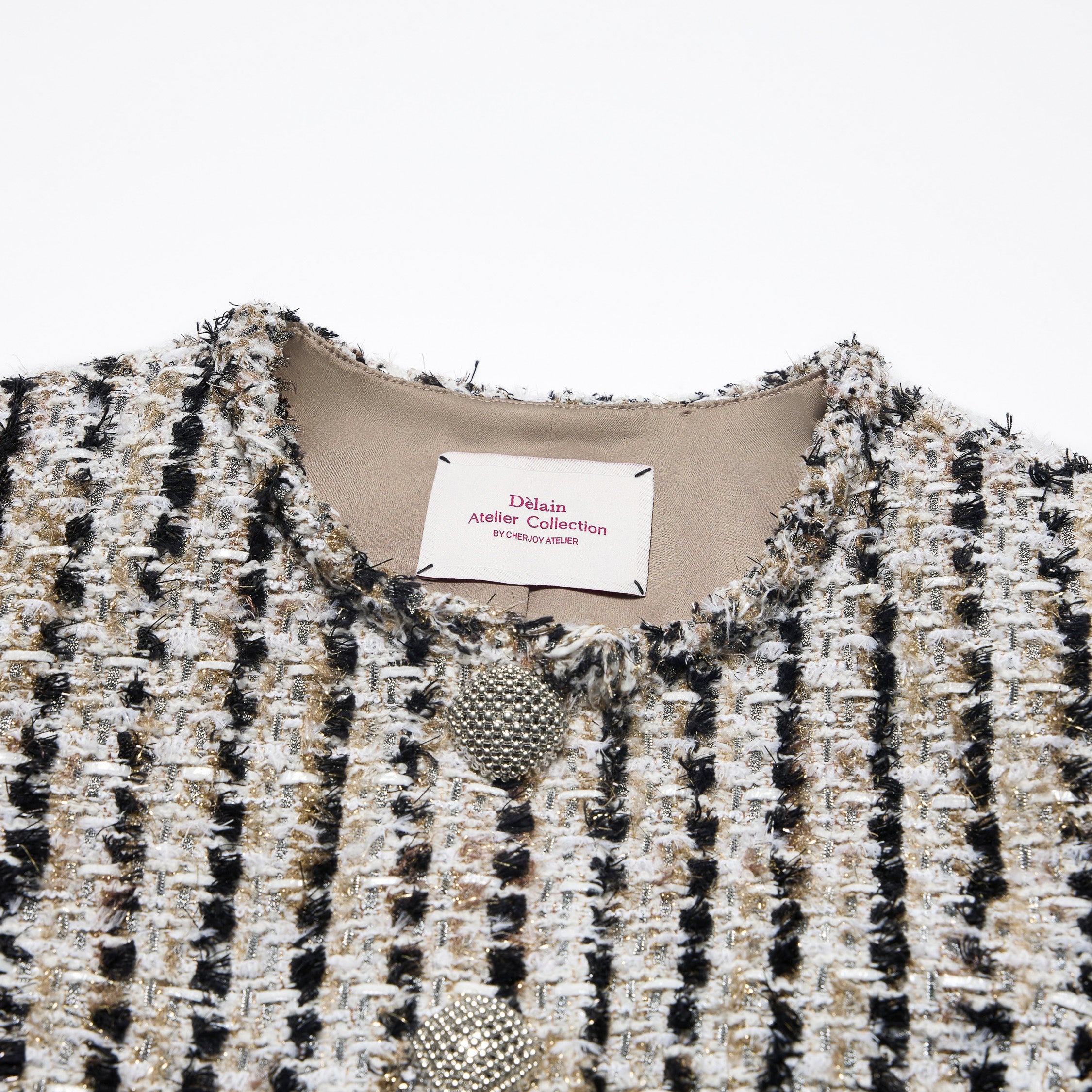 “Sloane Ave."法國高級訂製簇線銀織花呢外套—Marais Atelier瑪黑藝坊