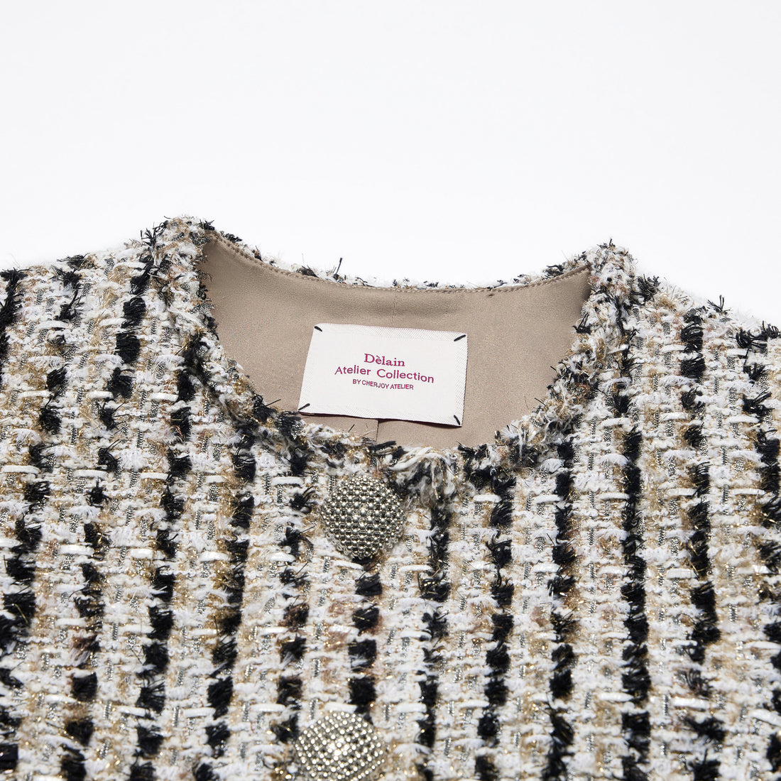 “Sloane Ave."法國高級訂製簇線銀織花呢外套—Marais Atelier瑪黑藝坊