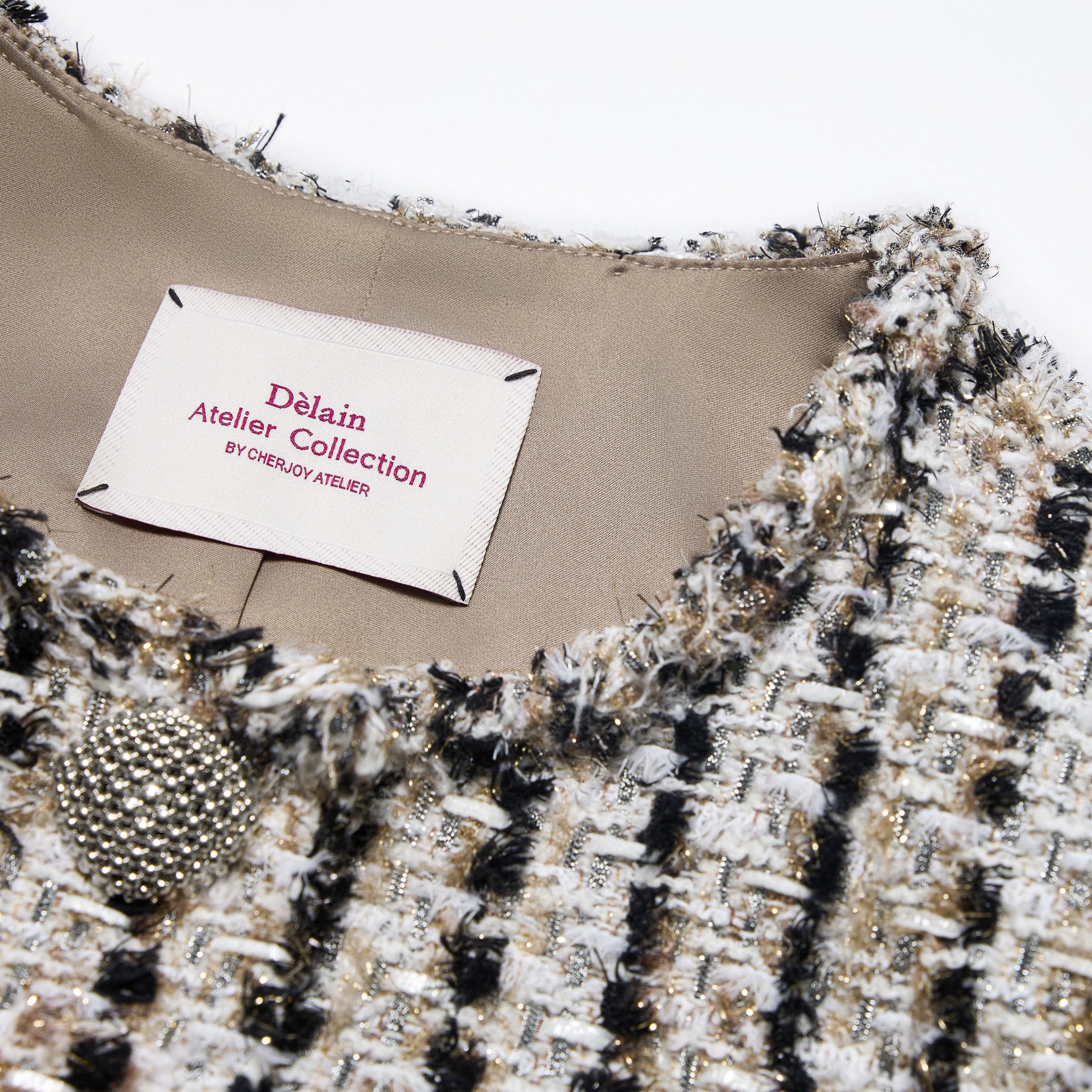 “Sloane Ave."法國高級訂製簇線銀織花呢外套—Marais Atelier瑪黑藝坊