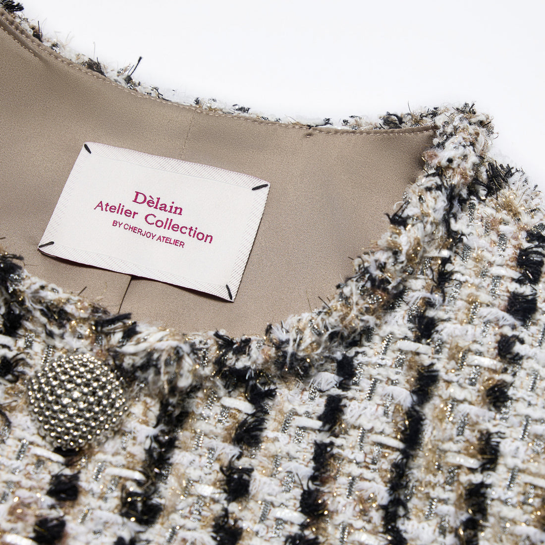 “Sloane Ave."法國高級訂製簇線銀織花呢外套—Marais Atelier瑪黑藝坊