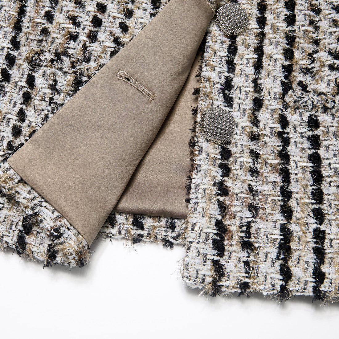 “Sloane Ave."法國高級訂製簇線銀織花呢外套—Marais Atelier瑪黑藝坊