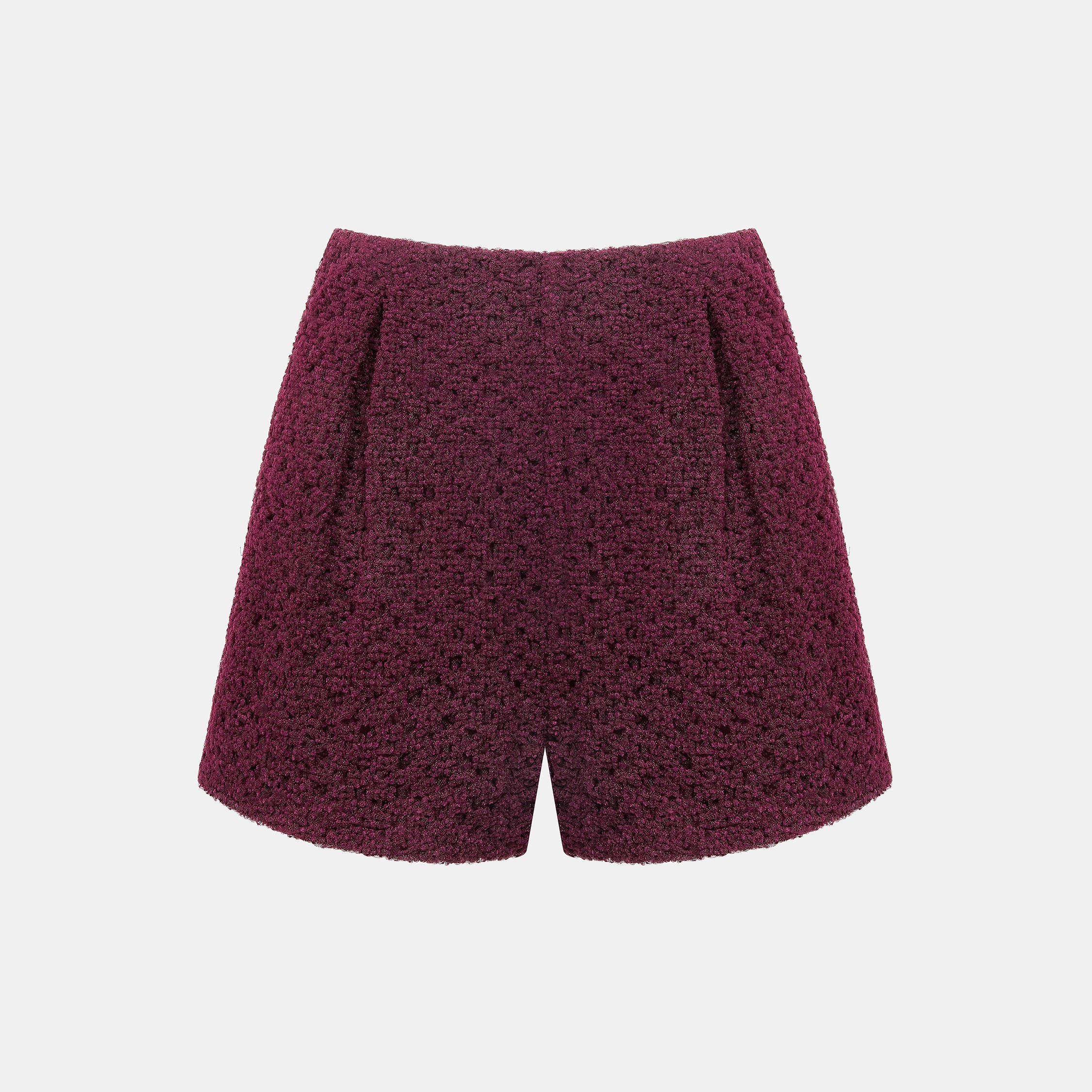 “Quiet Mastery.”法國立織絨圈點花工藝蕾絲短褲—Velvet Rose夜釀薔薇