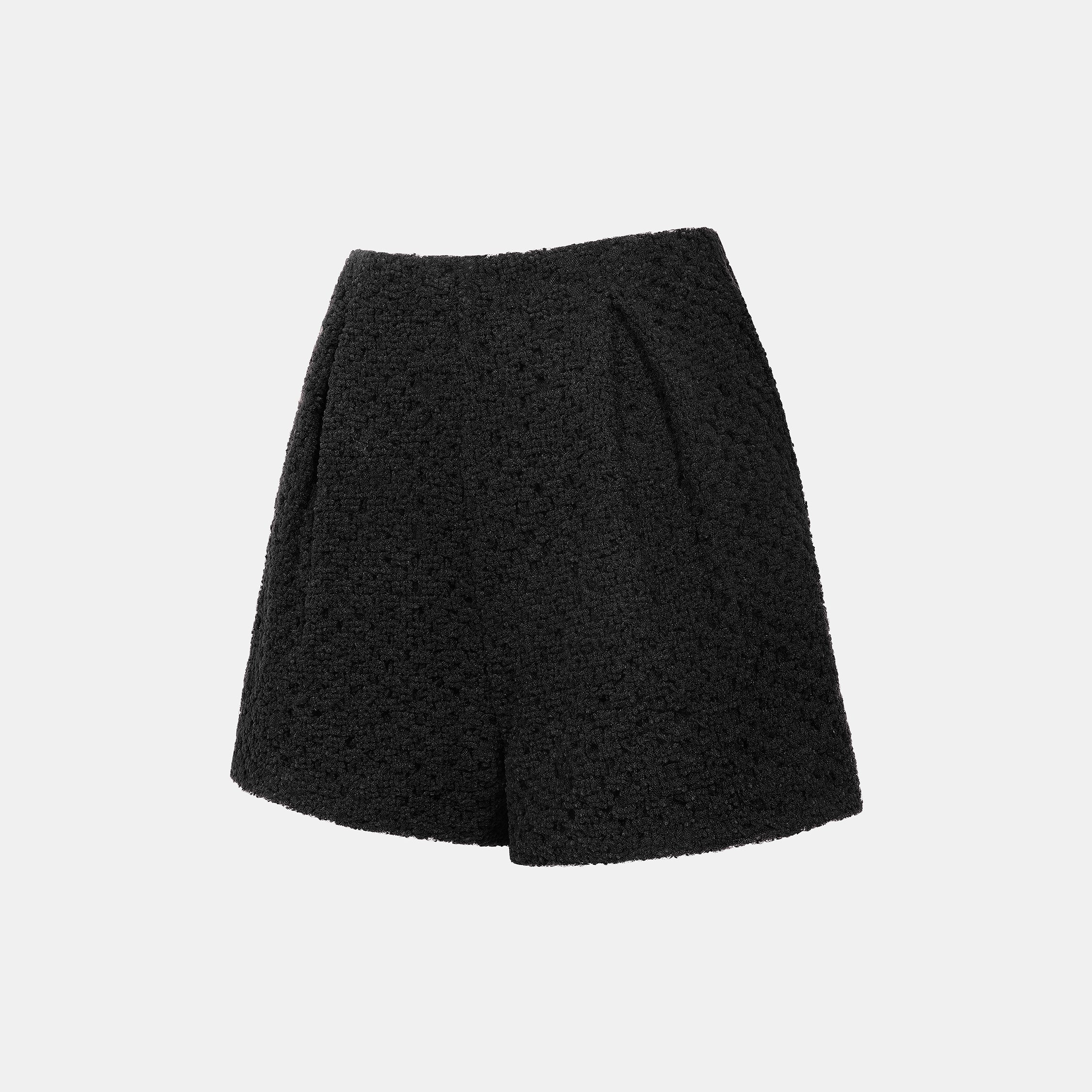 “Quiet Mastery.”法國立織絨圈點花工藝蕾絲短褲—Floral Nocturne詩花夜曲