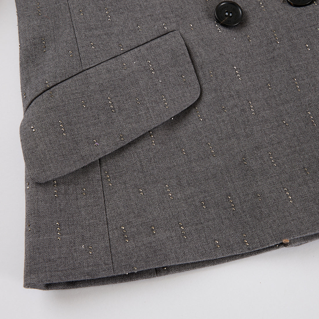 "Speak Sleek." 義大利手工鑽飾工藝西裝外套—Silverfall Grace銀光漫落