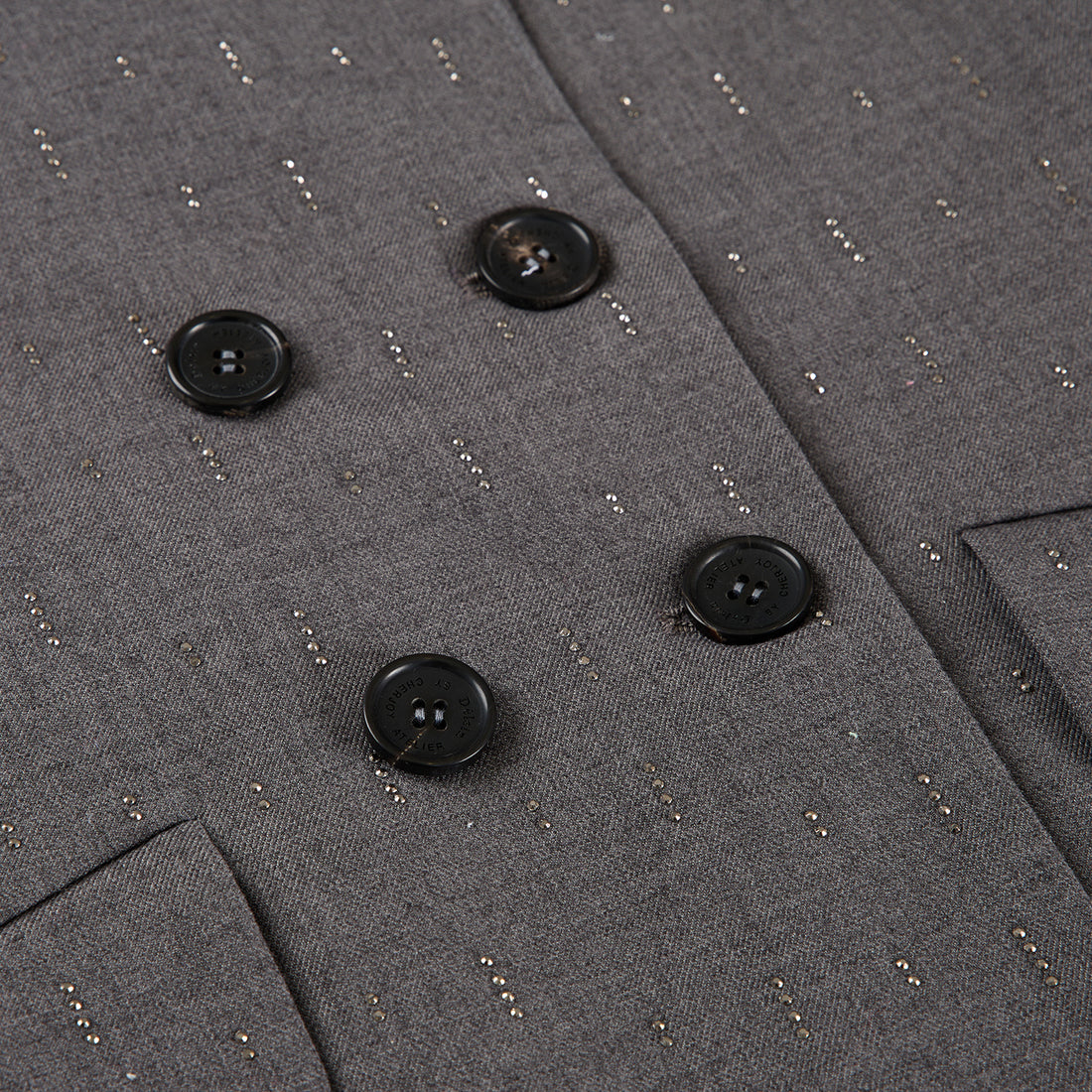 "Speak Sleek." 義大利手工鑽飾工藝西裝外套—Silverfall Grace銀光漫落
