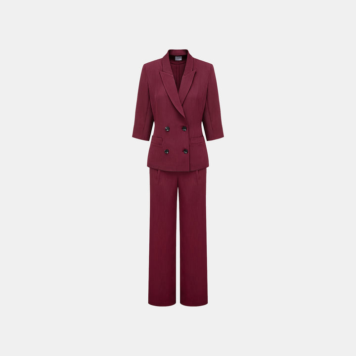 "Westminster weekdays."  義大利輕薄肌理彈性西裝外套—Mulberry Rouge花燃未央