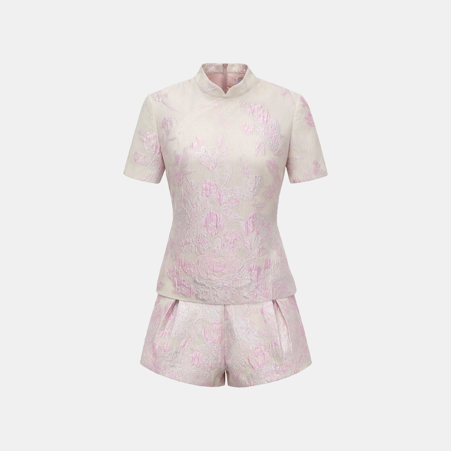 “春意” 提花短褲—浮光露櫻