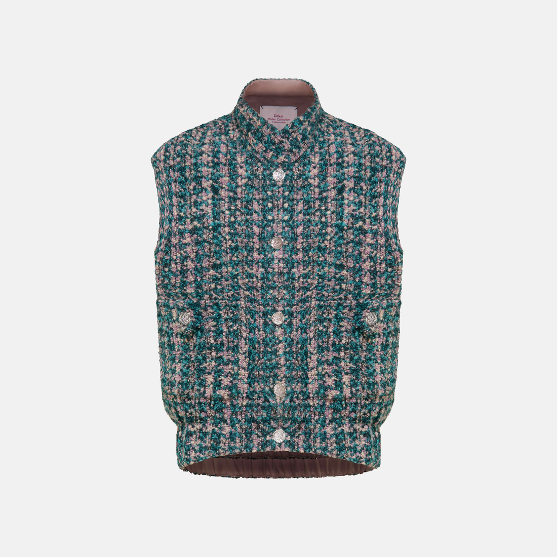 “Édition du 25 de Nuit” 義大利立體絨圈縈紗Oversized花呢背心—Sugarkiss Noël聖誕糖語