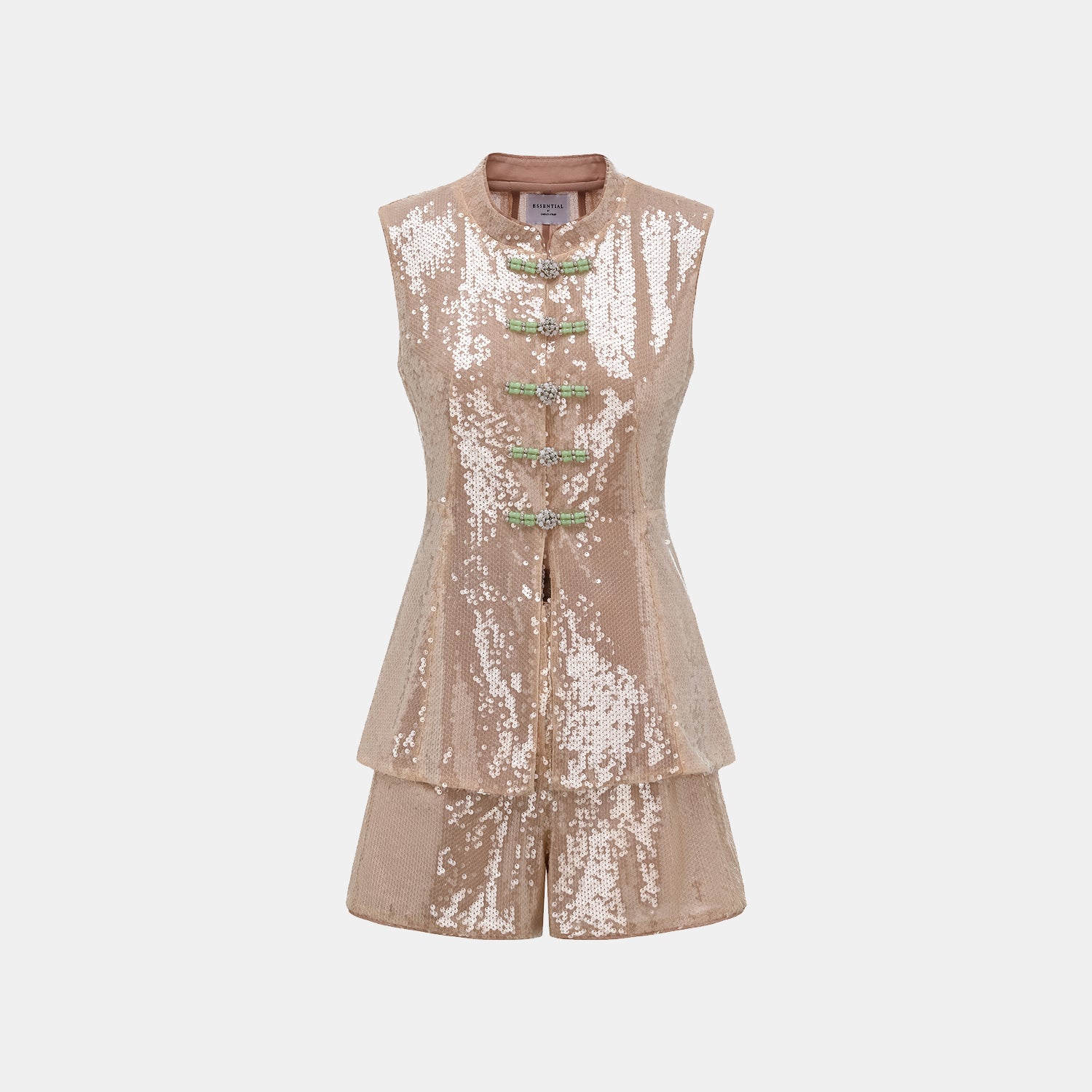 “Daytime Party.” 粼波光藝立體剪裁輕國風馬甲上衣