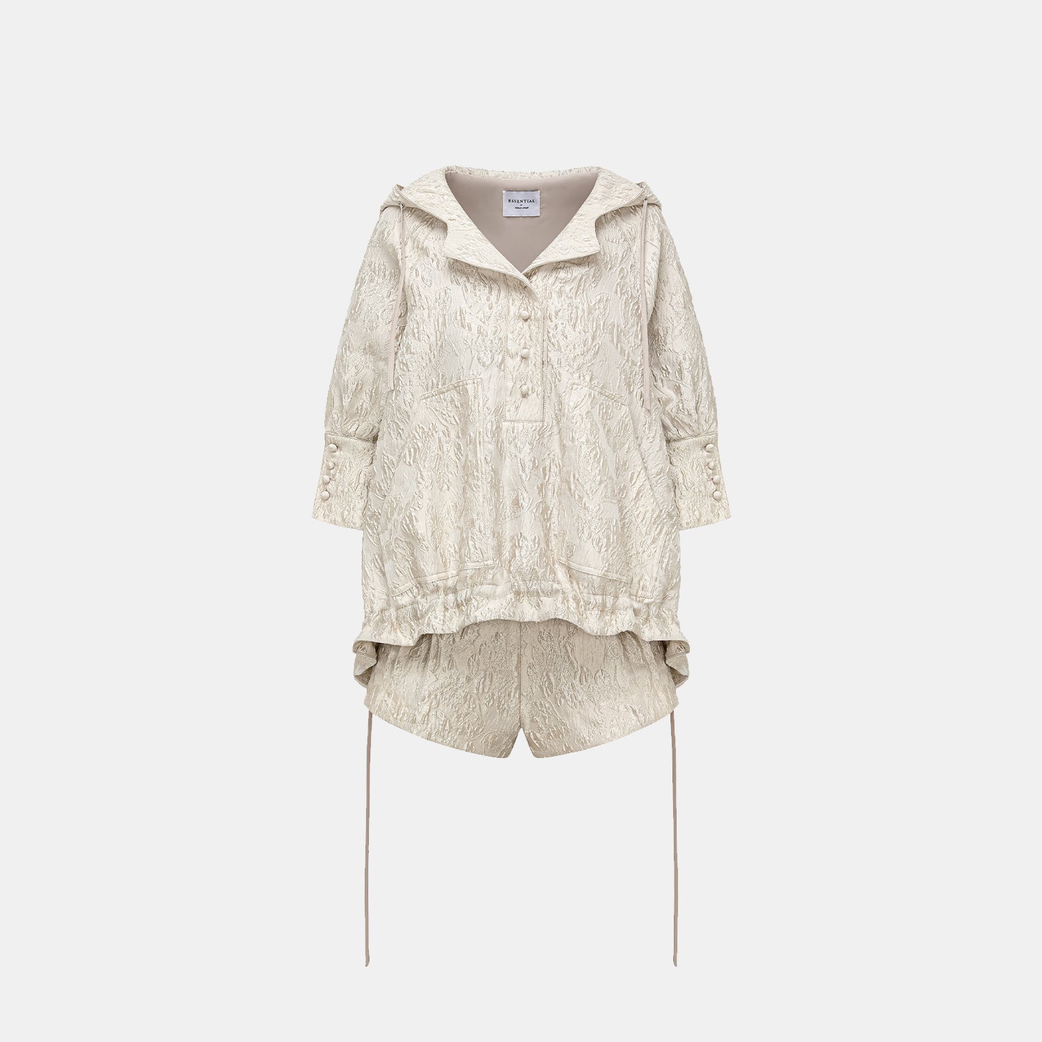 “春遊” 提花連帽拉繩上衣—Sunlight