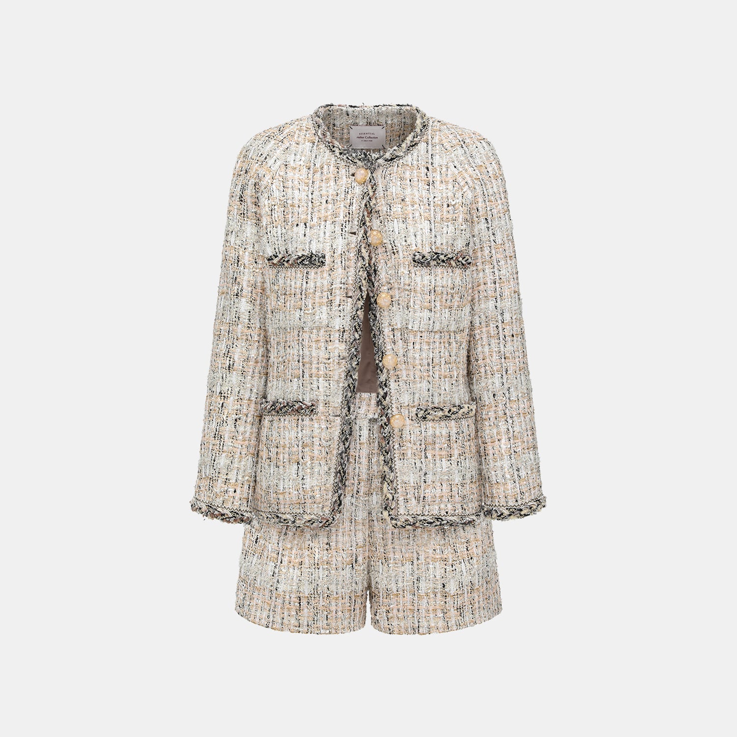 "Chelsea Citywalk." 法國棉紡節紗肌理花呢經典No.4外套—Uptown Gala上城晚宴